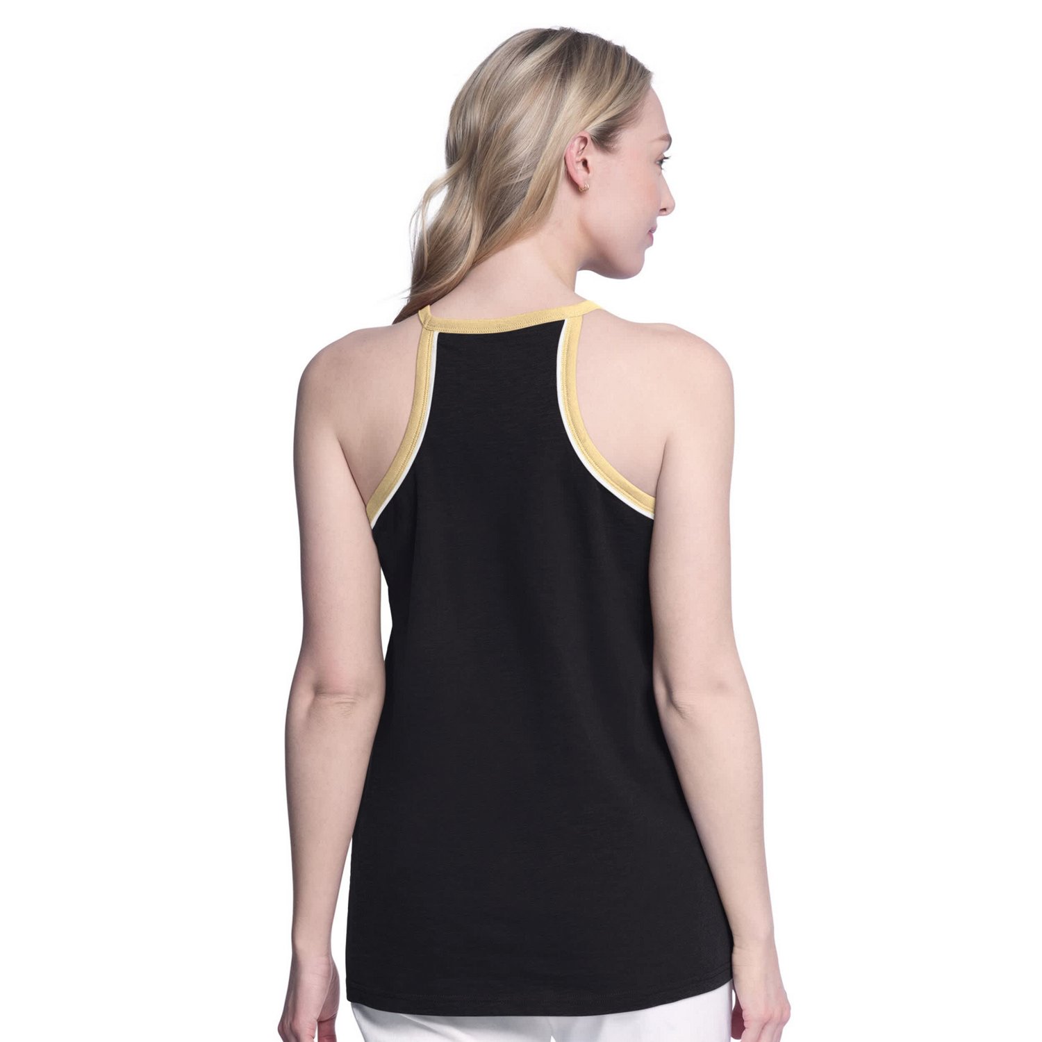 G-III 4Her by Carl Banks Vegas Golden Knights Curveball Racerback Tank Top - view number 2