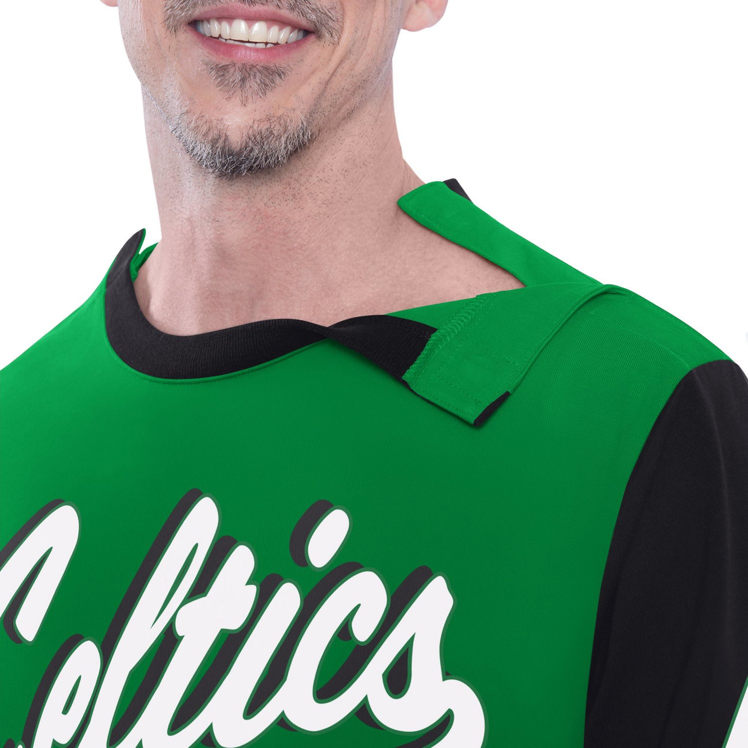 G-III Sports by Carl Banks Boston Celtics Adaptive Rugby Long Sleeve Top - view number 4