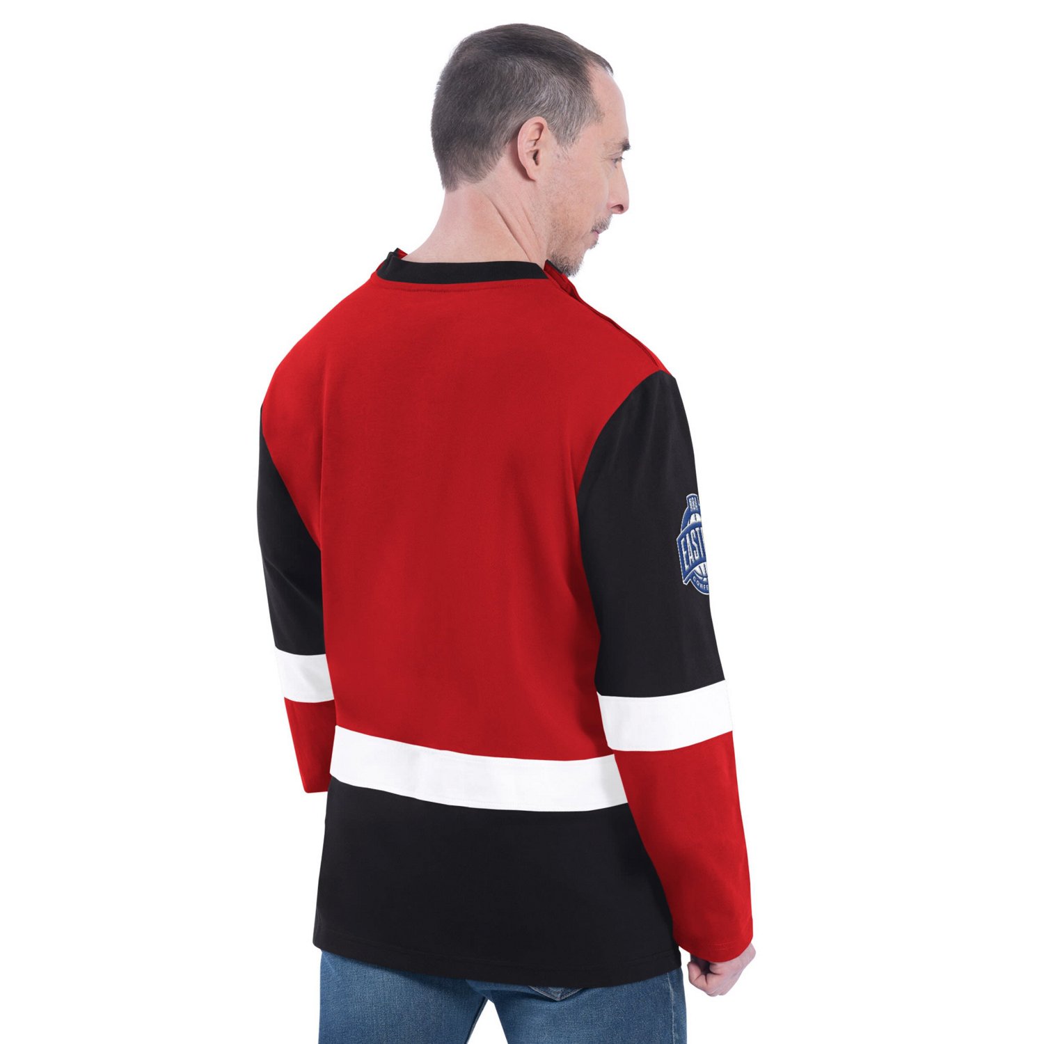 G-III Sports by Carl Banks Chicago Bulls Adaptive Rugby Long Sleeve Top