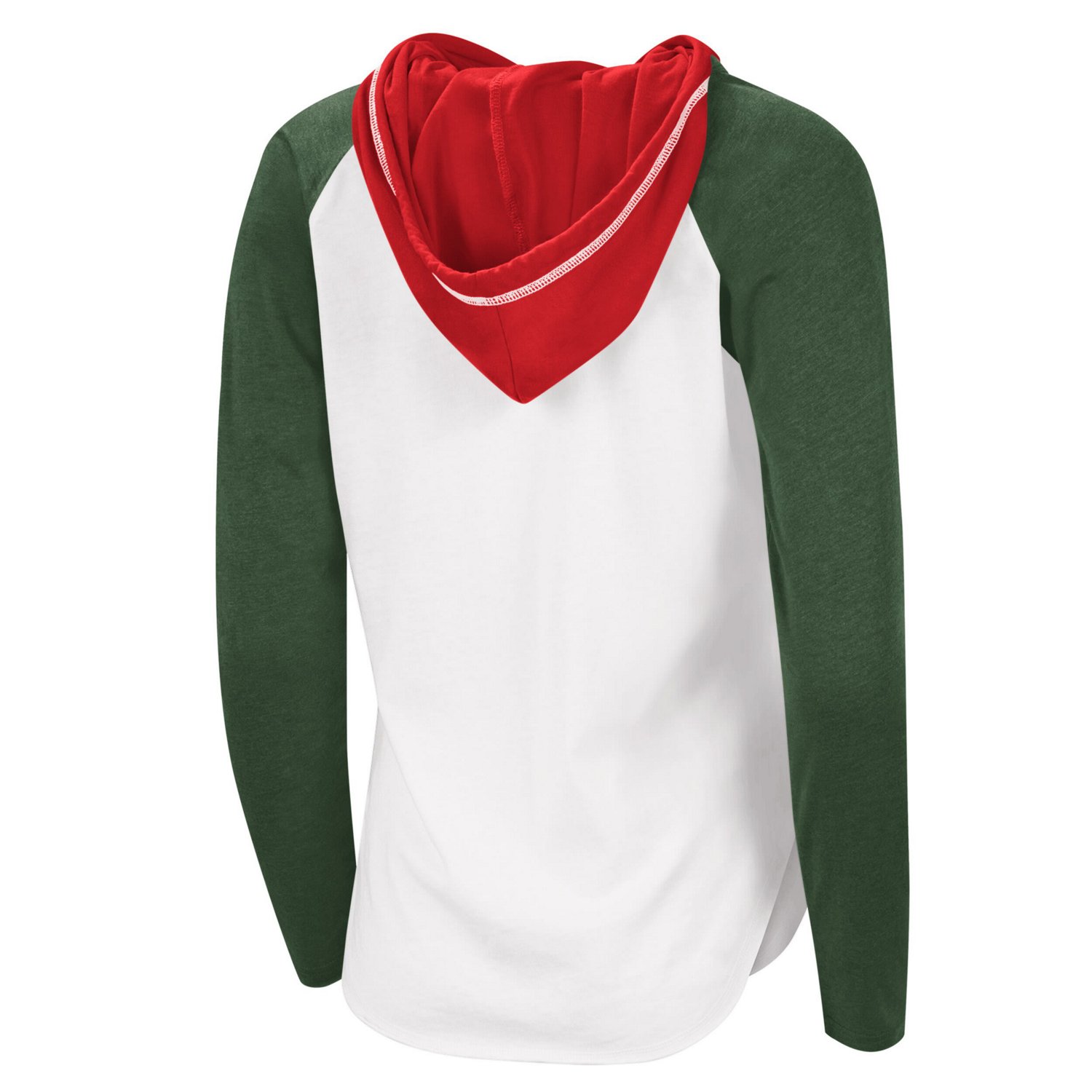 G-III Sports by Carl Banks Heather Green Minnesota Wild MVP Raglan Lightweight Hooded T-Shirt - view number 3