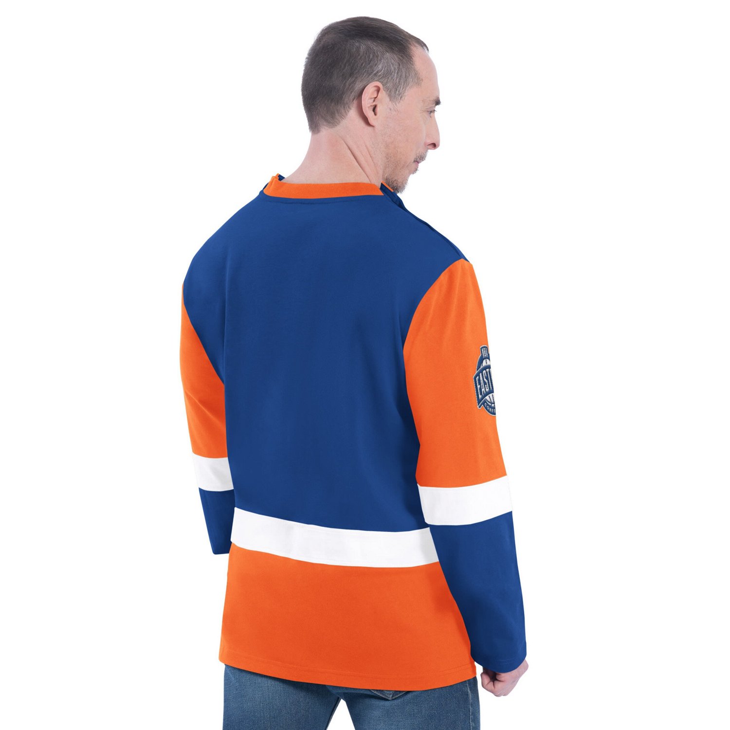 G-III Sports by Carl Banks New York Knicks Adaptive Rugby Long Sleeve Top - view number 3