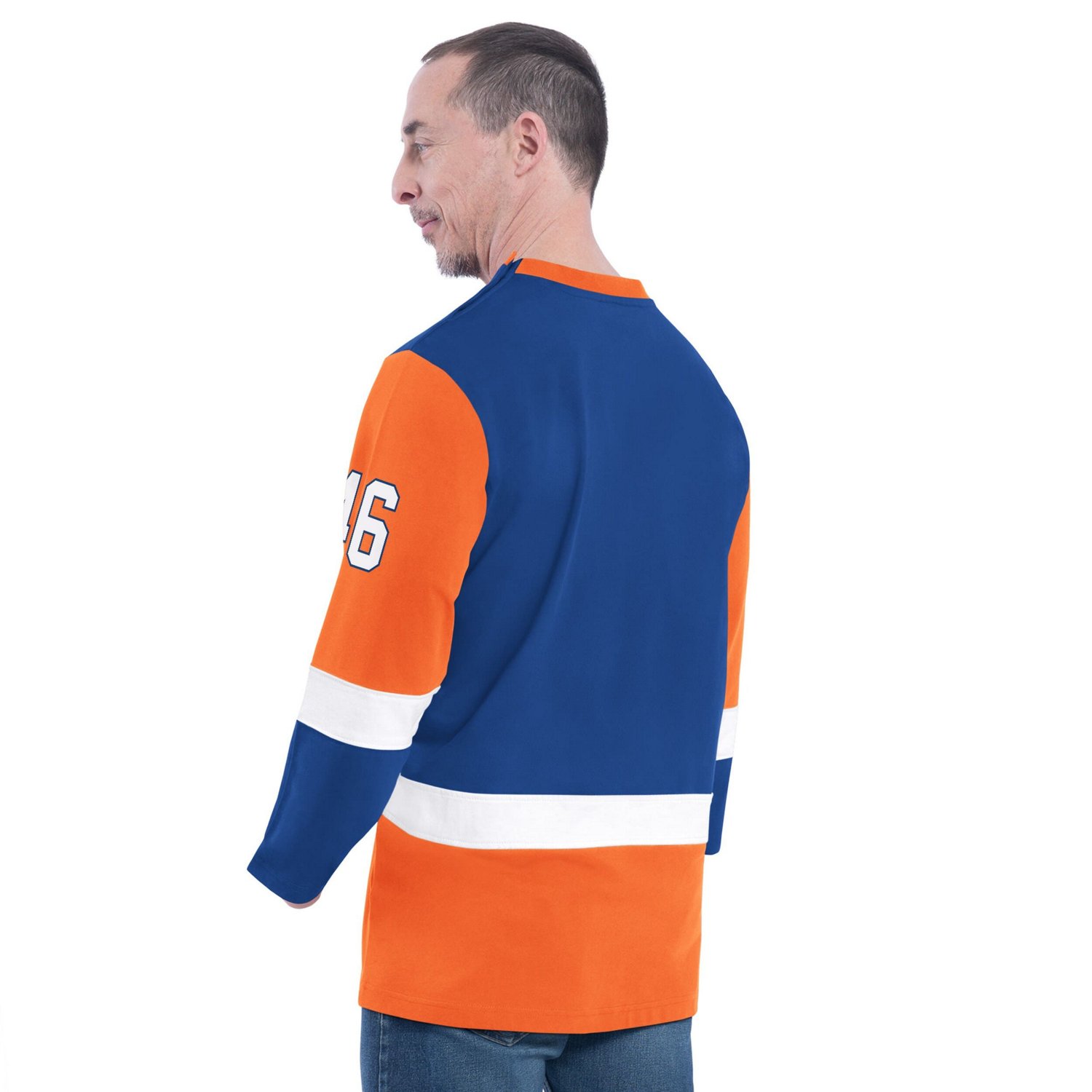 G-III Sports by Carl Banks New York Knicks Adaptive Rugby Long Sleeve Top - view number 2