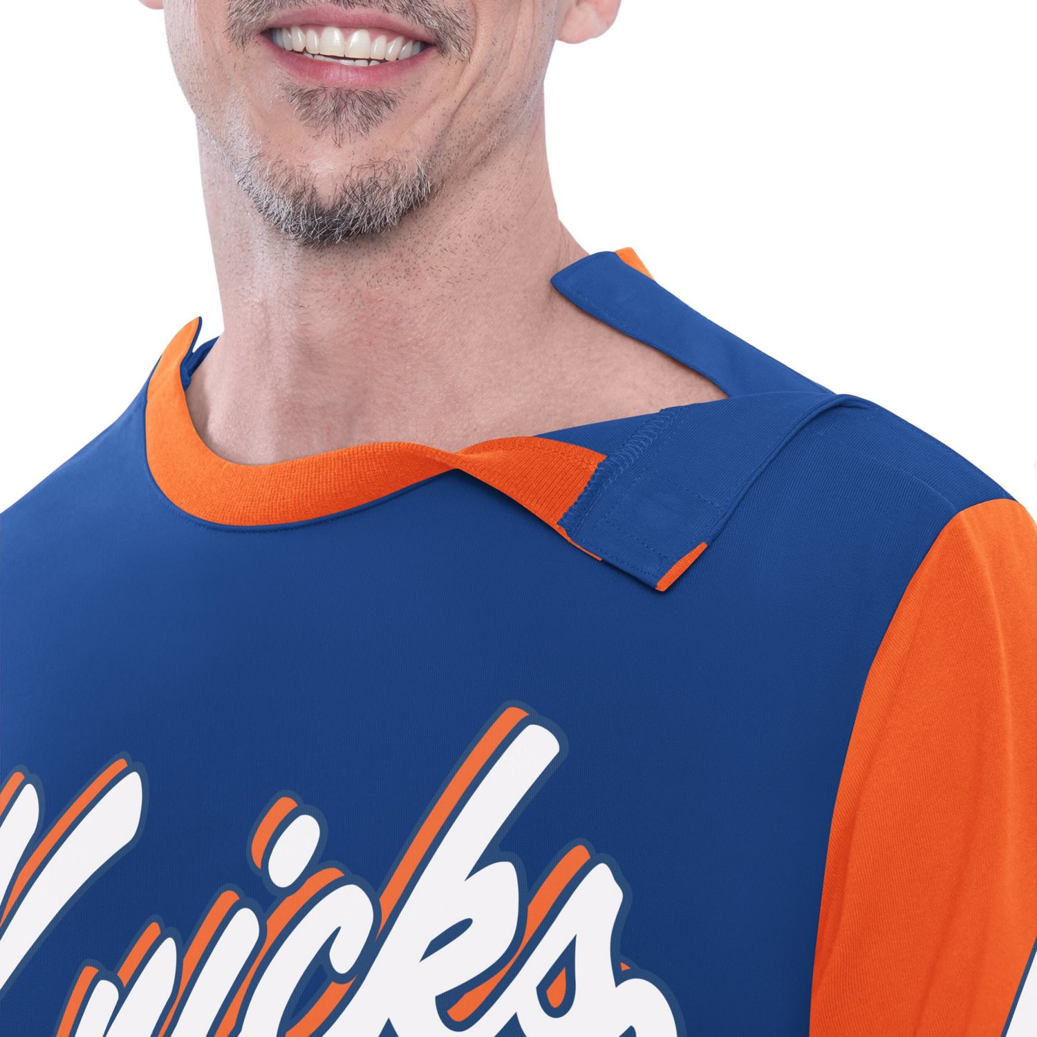 G-III Sports by Carl Banks New York Knicks Adaptive Rugby Long Sleeve Top - view number 4