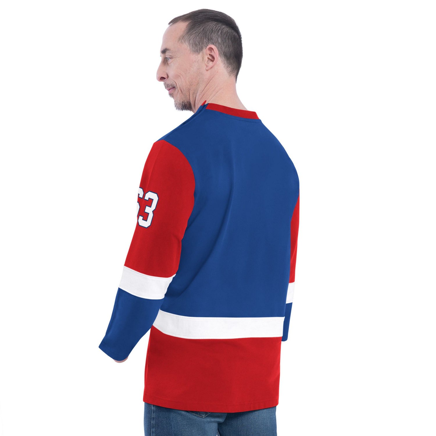 G-III Sports by Carl Banks Philadelphia 76ers Adaptive Rugby Long Sleeve Top - view number 2