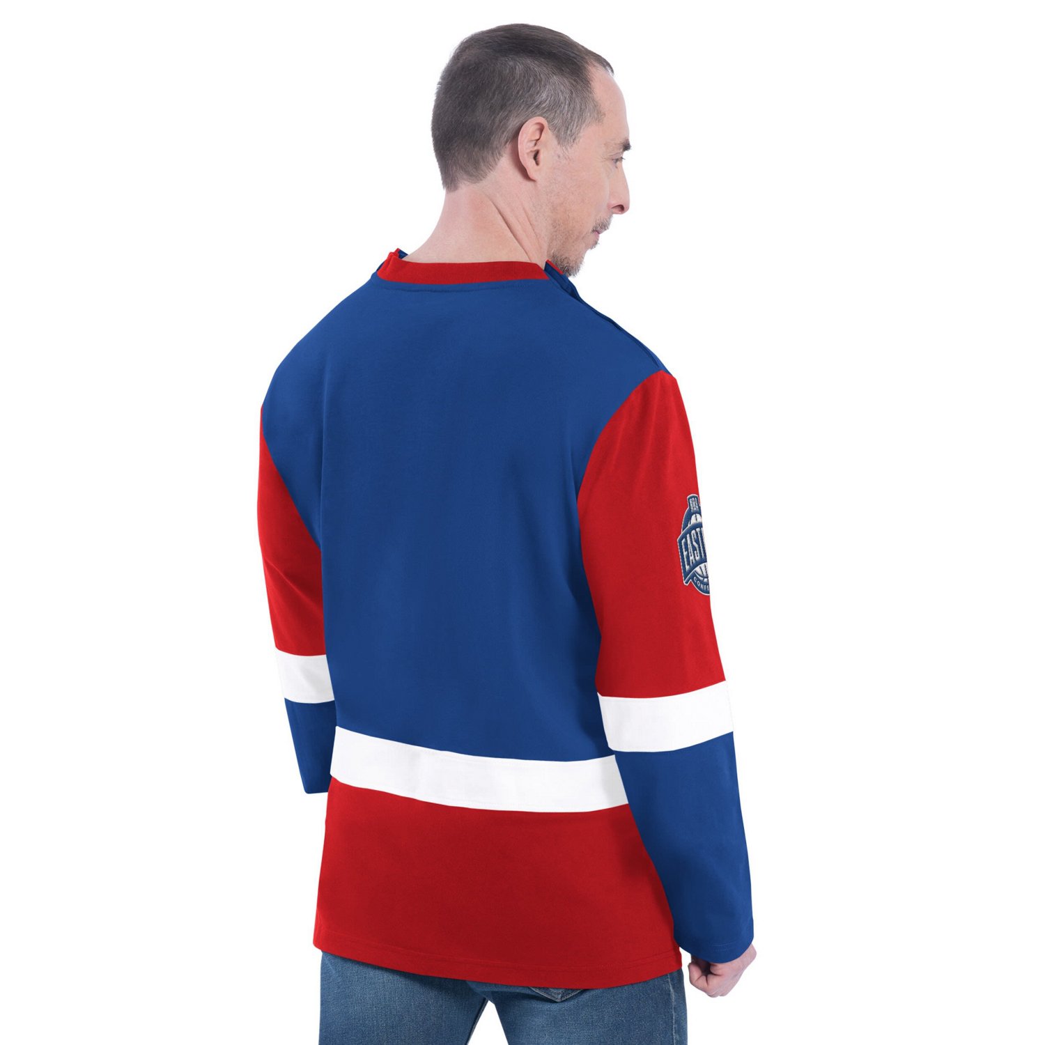 G-III Sports by Carl Banks Philadelphia 76ers Adaptive Rugby Long Sleeve Top - view number 3