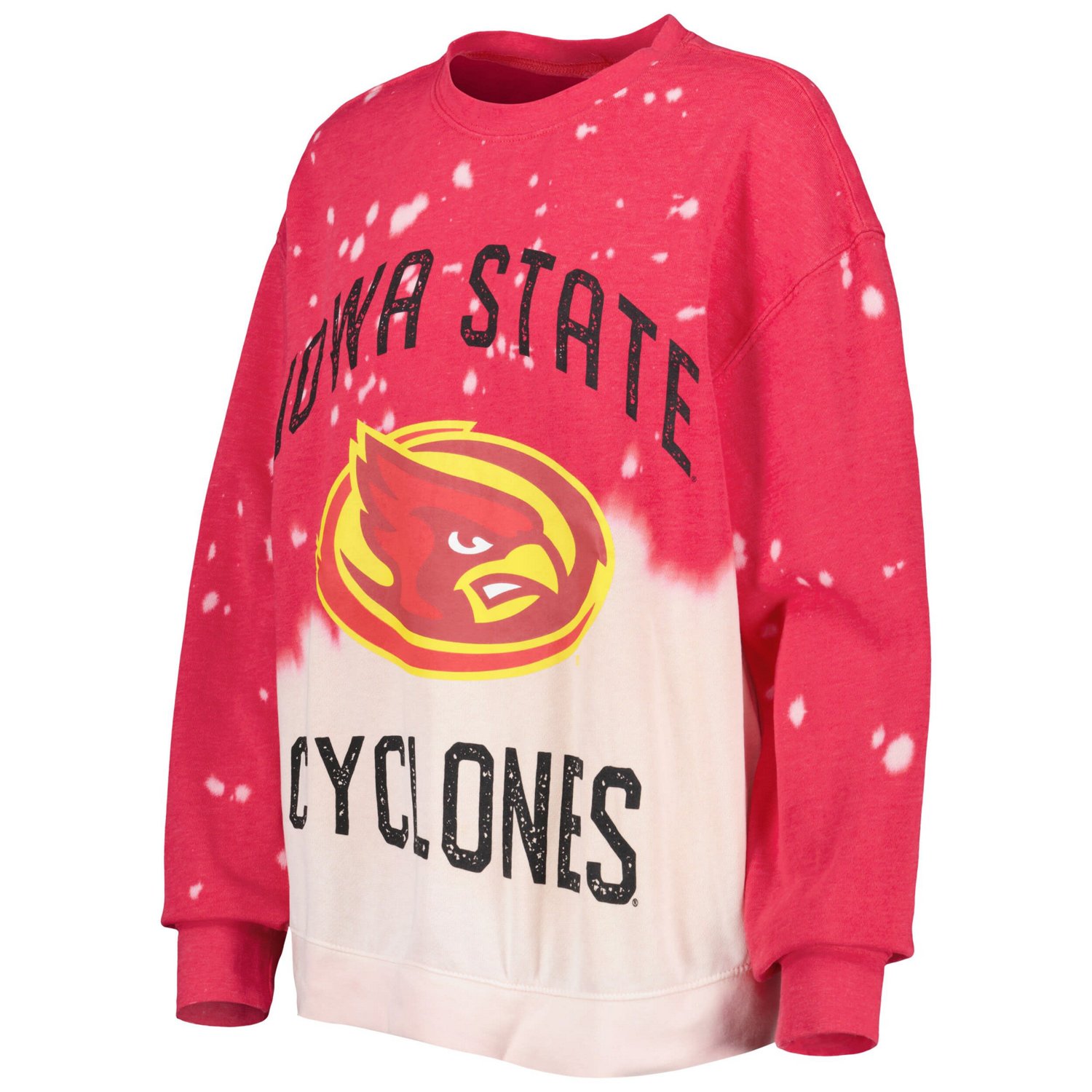 Gameday Couture Iowa State Cyclones Twice As Nice Faded Dip-Dye Pullover Long Sleeve Top - view number 2