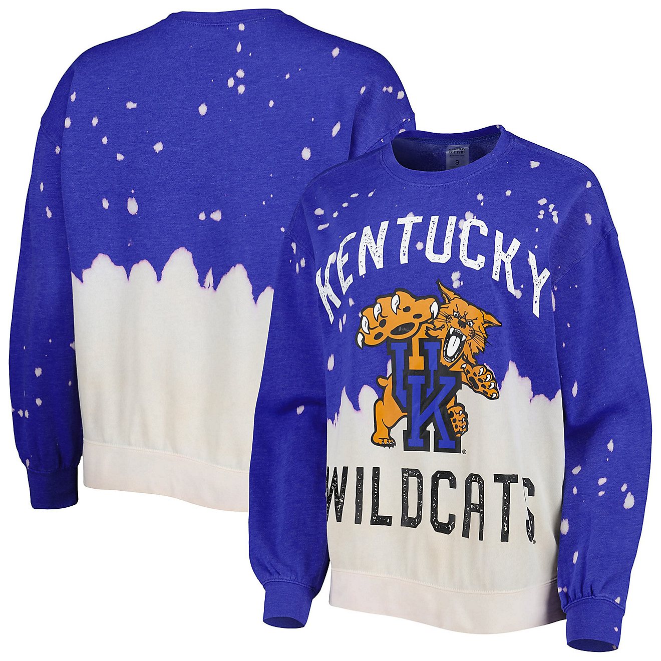 Gameday Couture Kentucky Wildcats Twice As Nice Faded Dip-Dye Pullover Long Sleeve Top                                           - view number 1