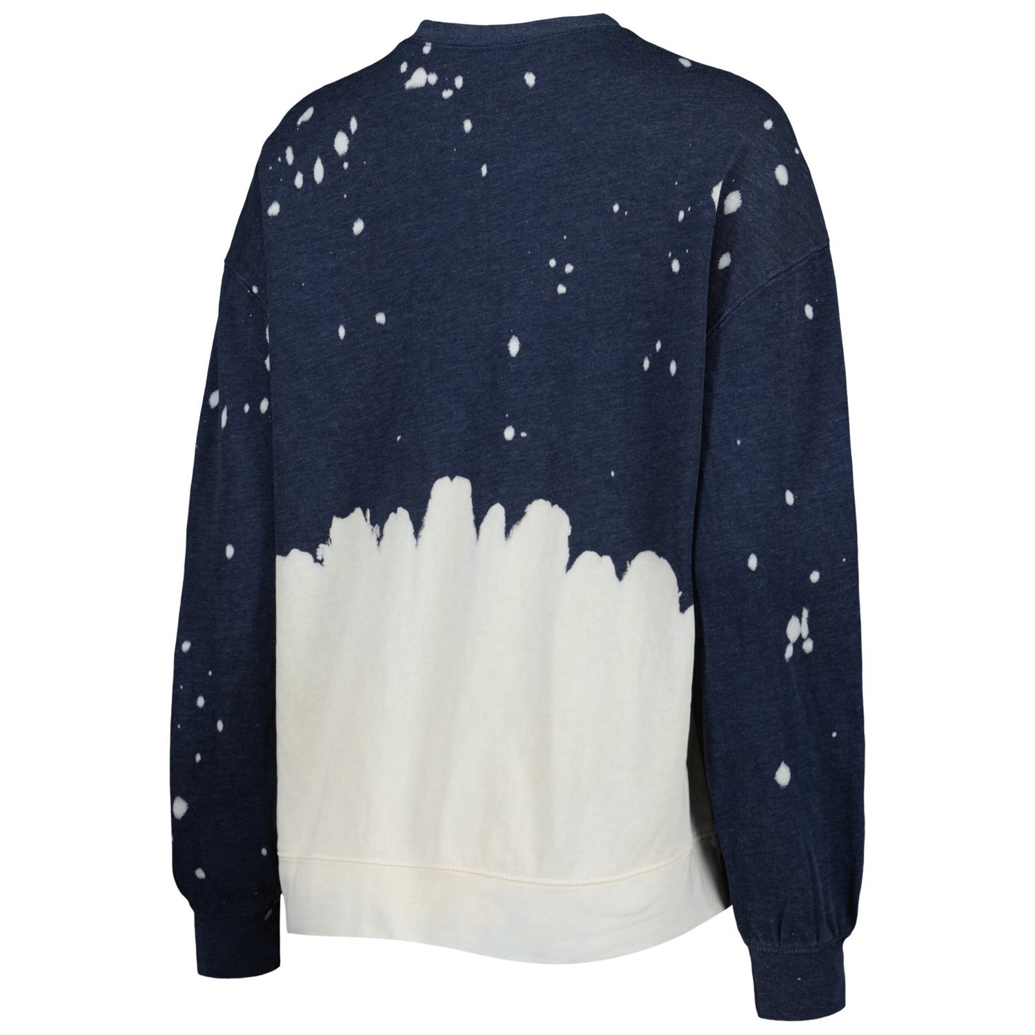 Gameday Couture West Virginia Mountaineers Twice As Nice Faded Dip-Dye Pullover Long Sleeve Top - view number 3