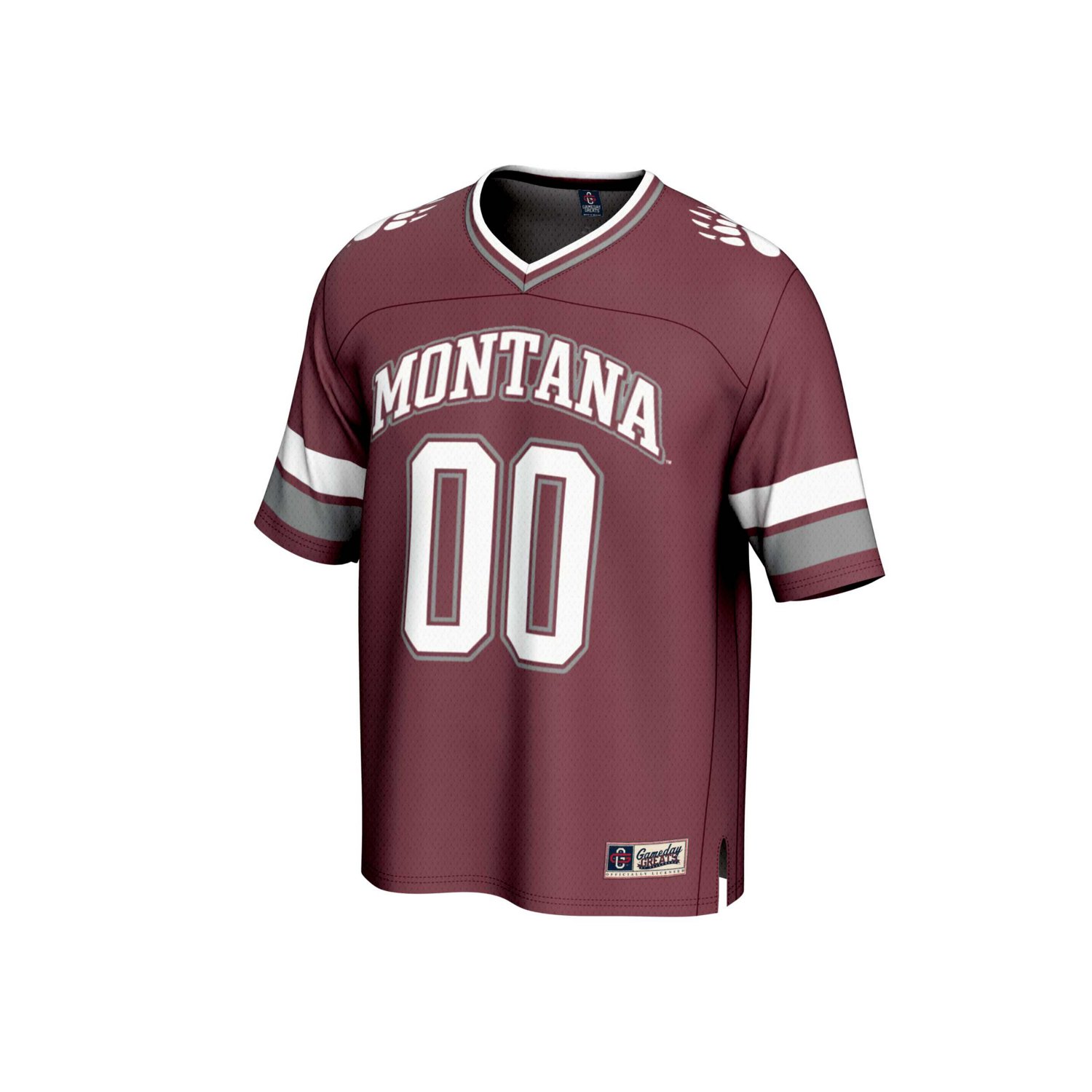 GameDay Greats 00 Montana Grizzlies Lightweight Collegiate Football Fashion Jersey - view number 2