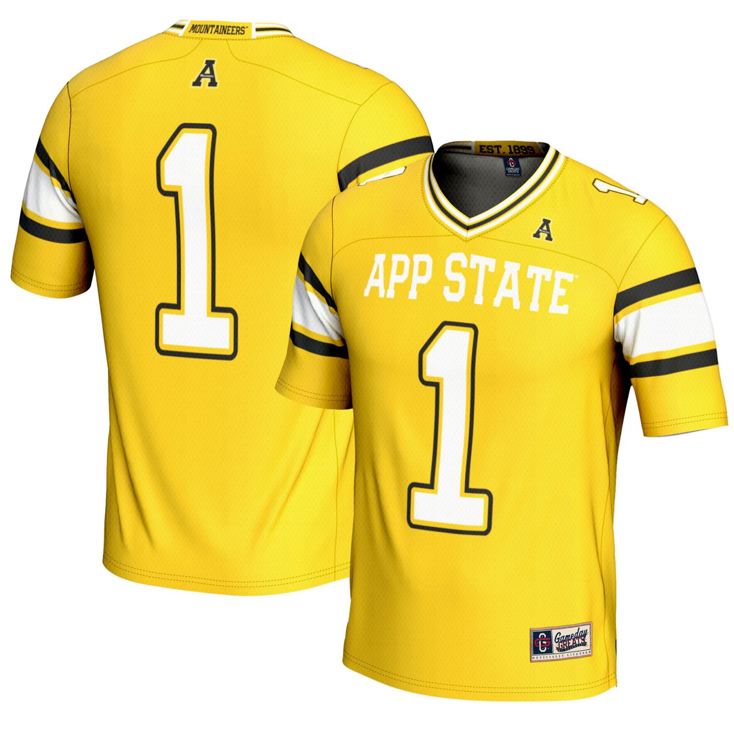 GameDay Greats 1 Appalachian State Mountaineers Endzone Football Jersey