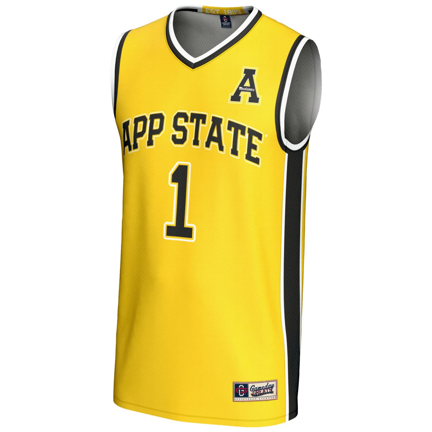 GameDay Greats 1 Appalachian State Mountaineers Lightweight Basketball Jersey - view number 2