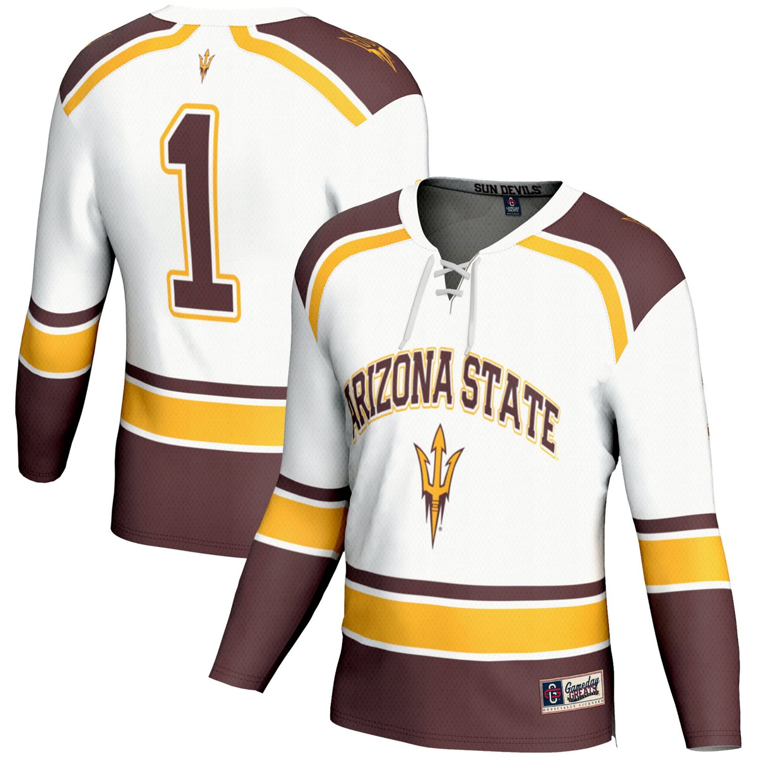 GameDay Greats 1 Arizona State Sun Devils Ice Hockey Fashion Jersey - view number 1