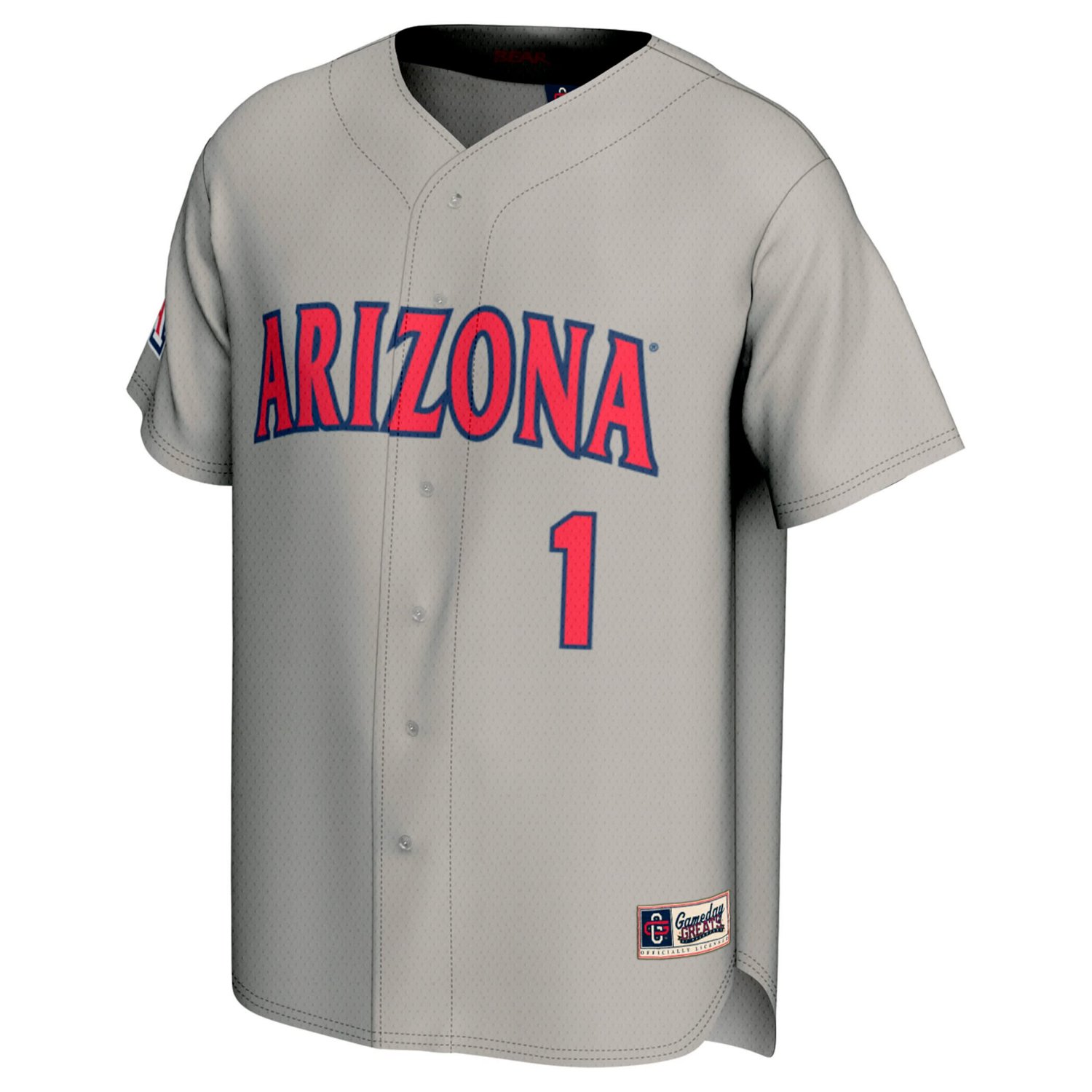 GameDay Greats 1 Arizona Wildcats Lightweight Baseball Fashion Jersey - view number 2