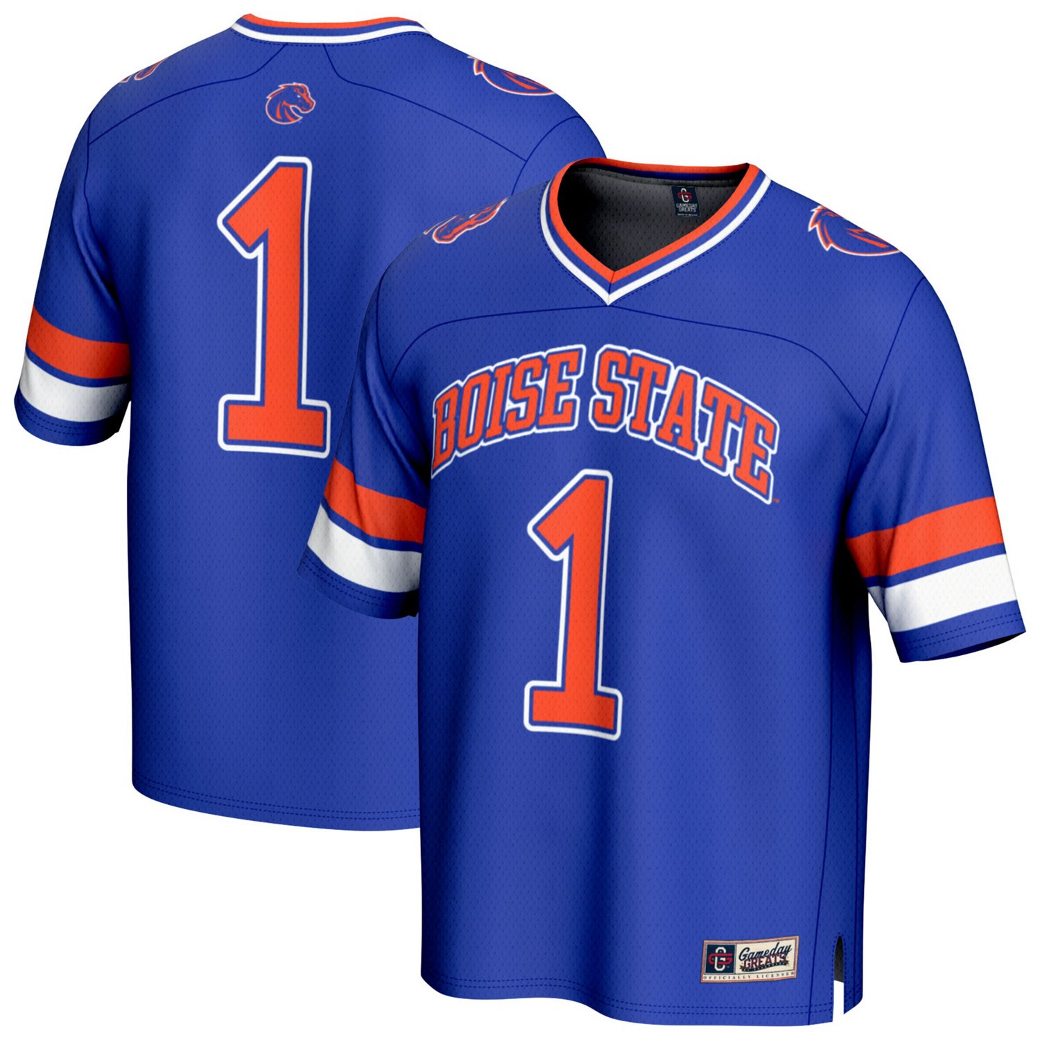 GameDay Greats 1 Boise State Broncos Lightweight Collegiate Football Fashion Jersey - view number 1