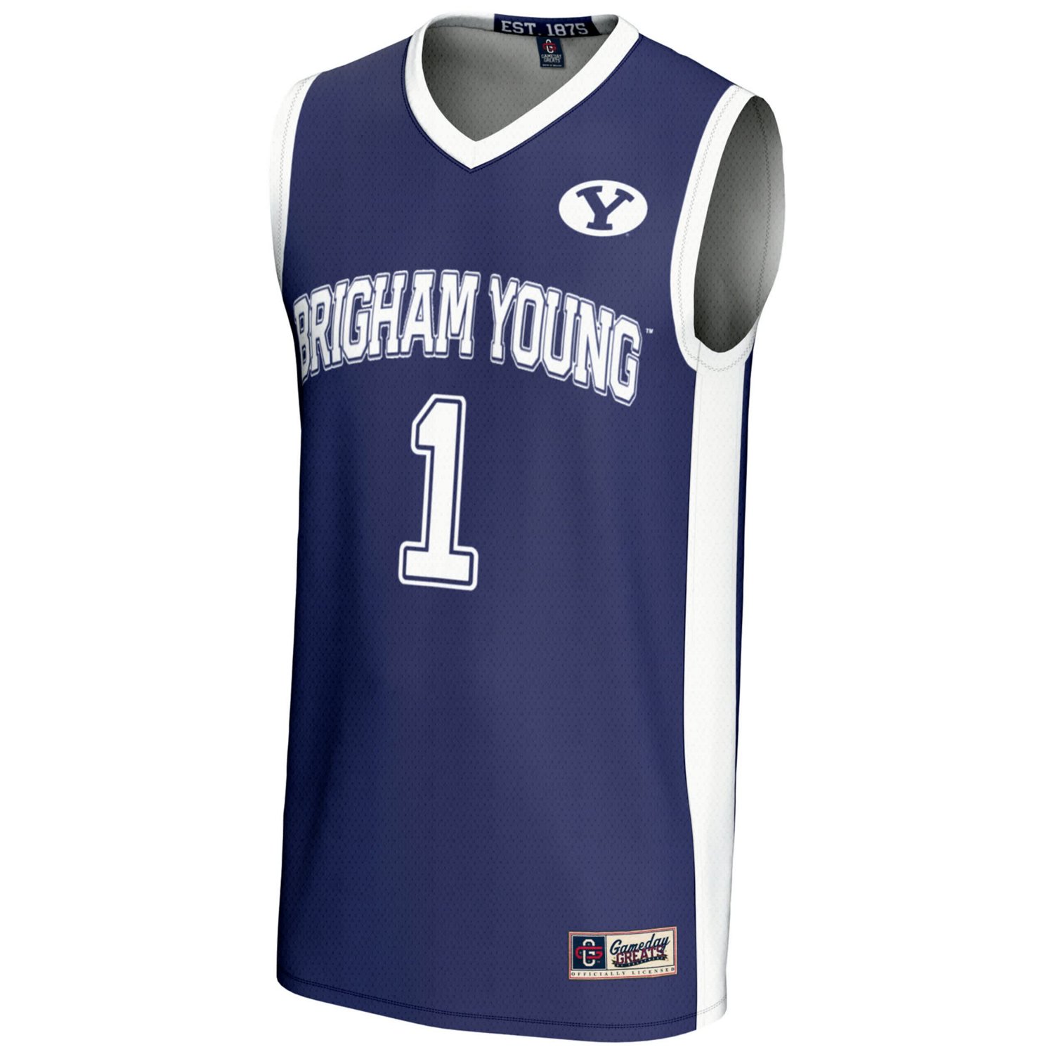 GameDay Greats 1 BYU Cougars Lightweight Basketball Jersey - view number 2