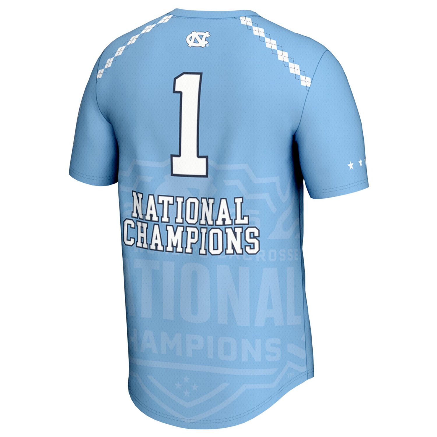 GameDay Greats 1 Carolina North Carolina Tar Heels 2025 NCAA Women's Lacrosse National Champions Lightweight Fashion Jersey - view number 3
