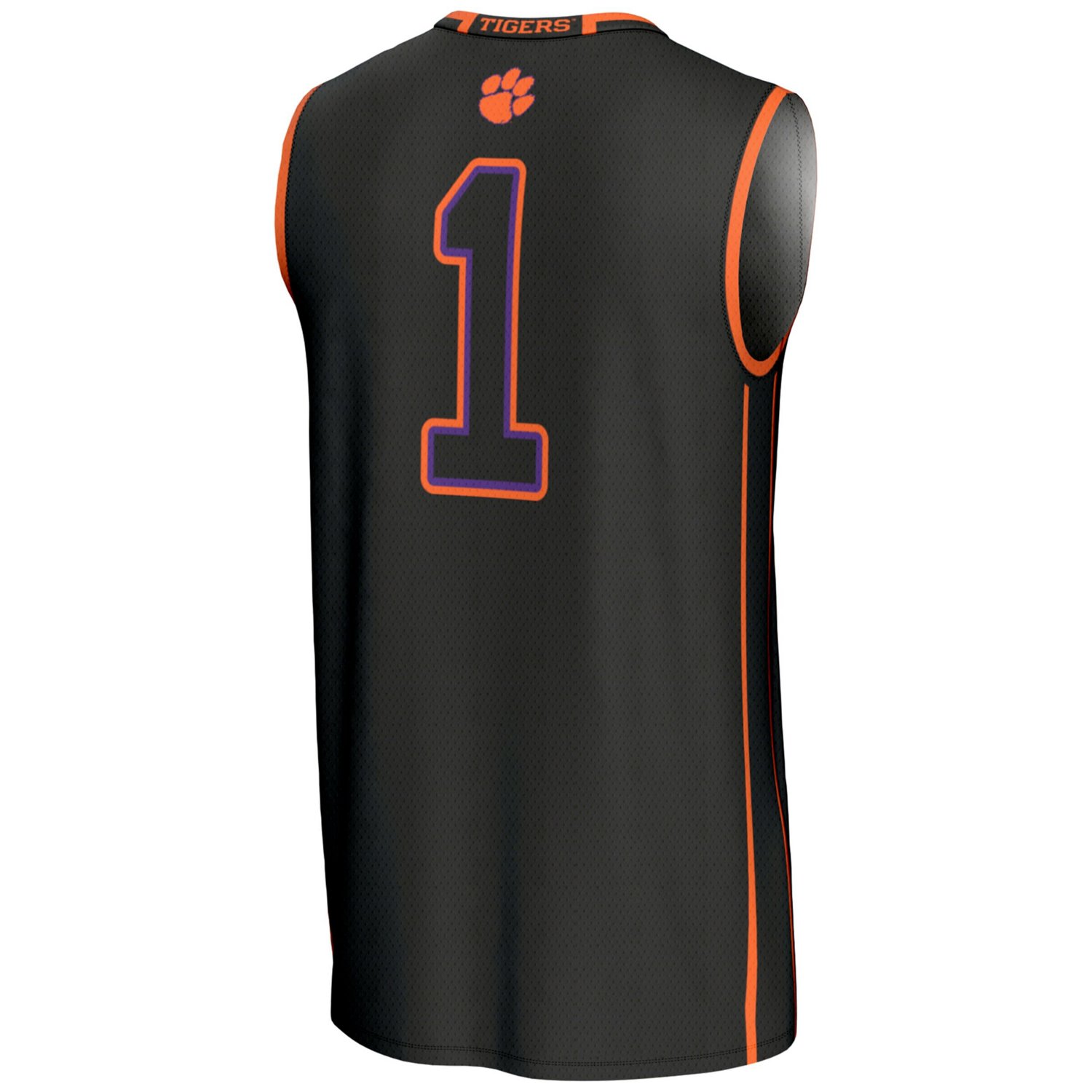 GameDay Greats 1 Clemson Tigers Lightweight Basketball Jersey - view number 3