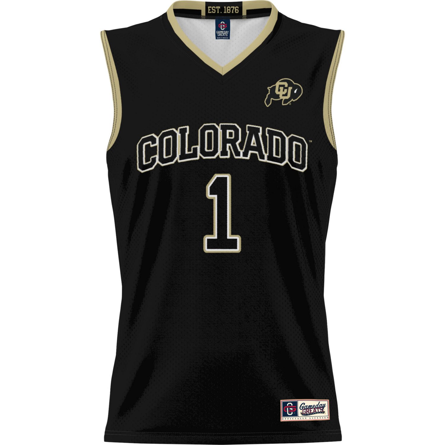 GameDay Greats 1 Colorado Buffaloes Replica Lightweight Basketball Jersey - view number 2