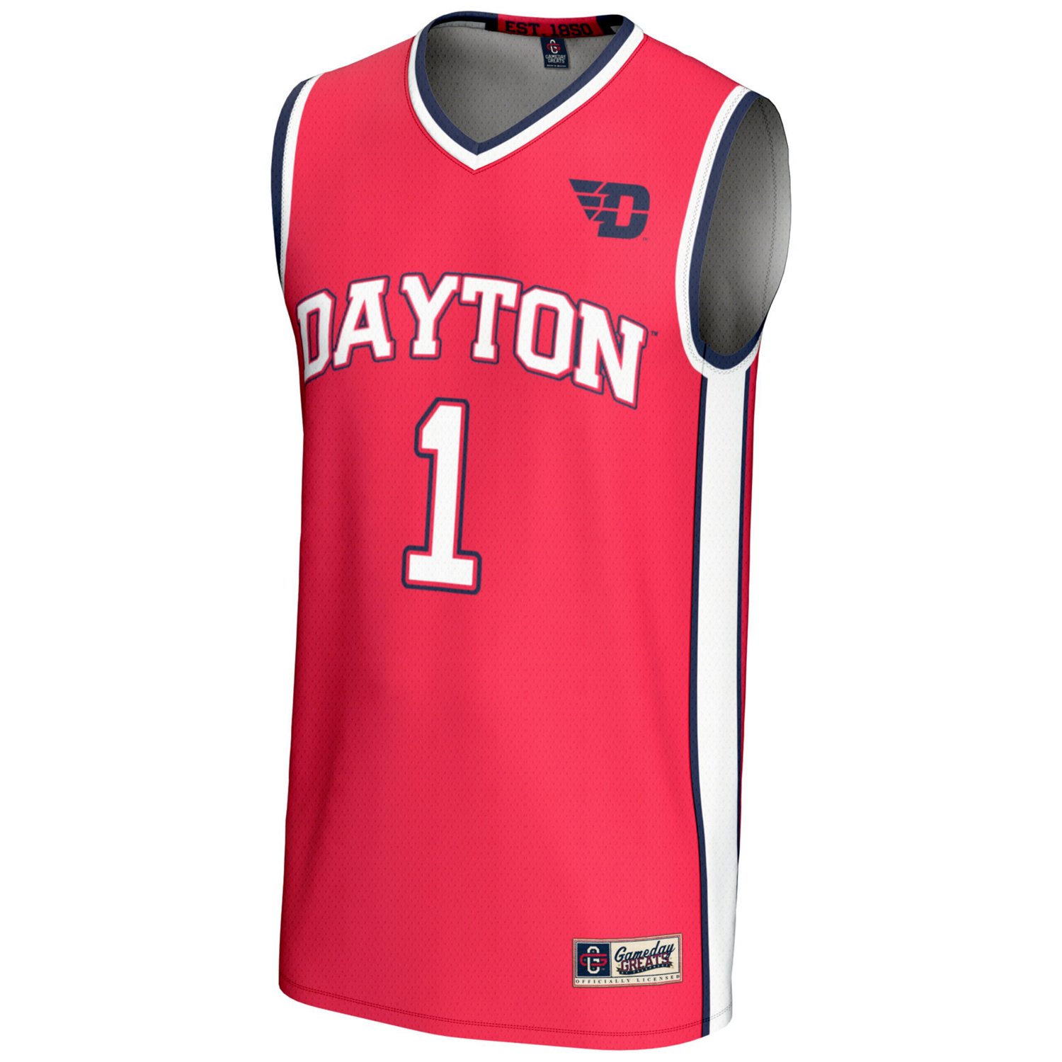 GameDay Greats 1 Dayton Flyers Lightweight Basketball Jersey - view number 2