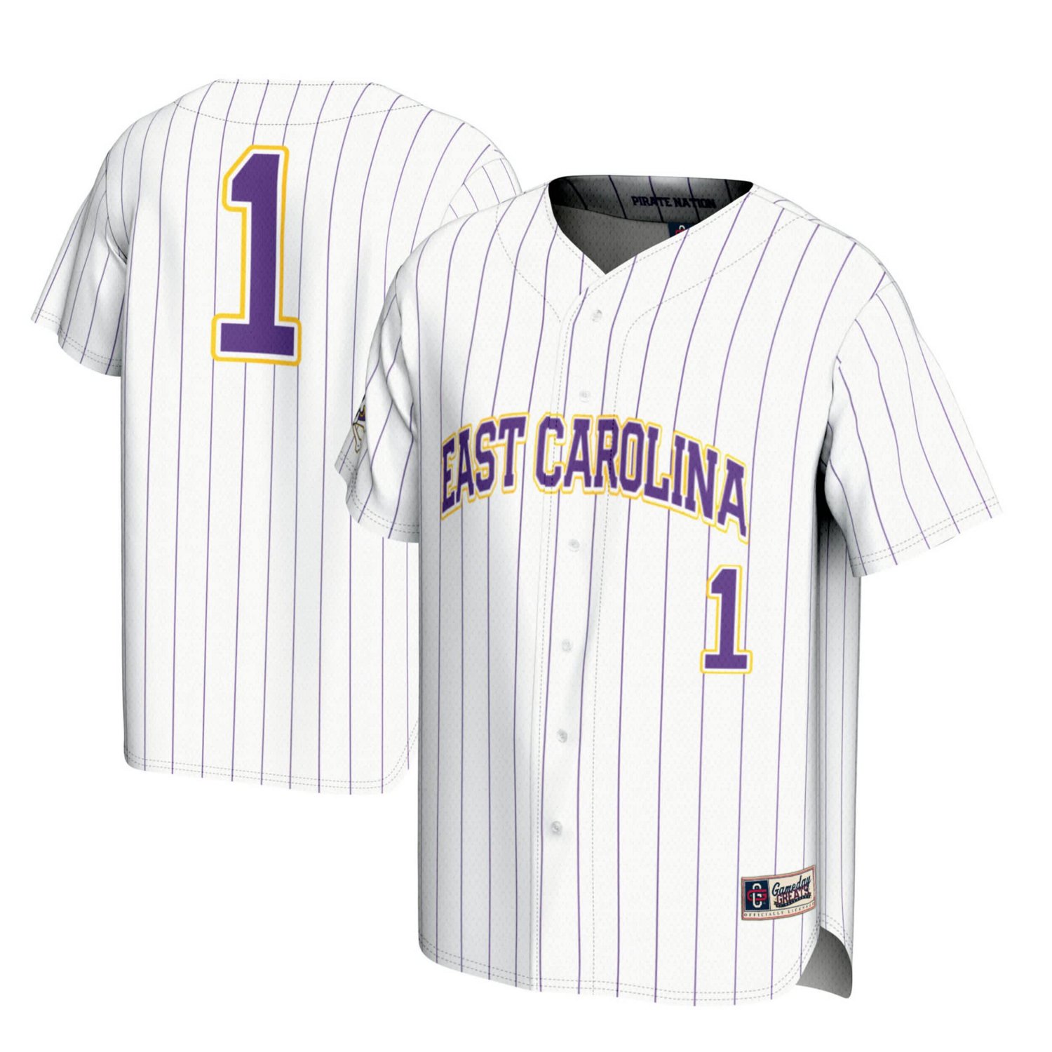 GameDay Greats 1 ECU Pirates Lightweight Baseball Jersey