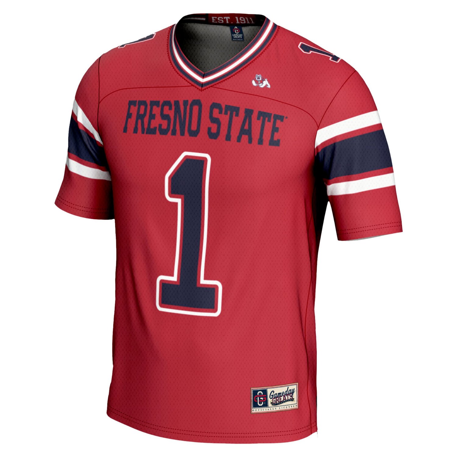 GameDay Greats 1 Fresno State Bulldogs Endzone Football Jersey - view number 2