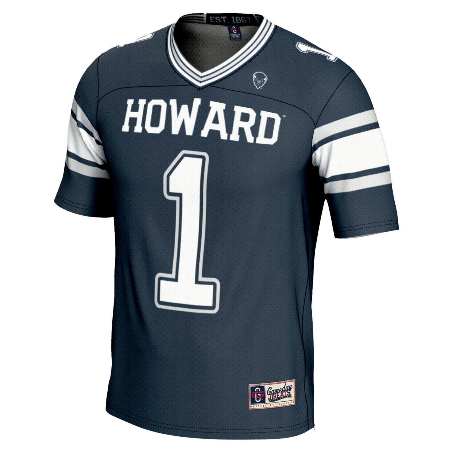 GameDay Greats 1 Howard Bison Endzone Football Jersey - view number 2