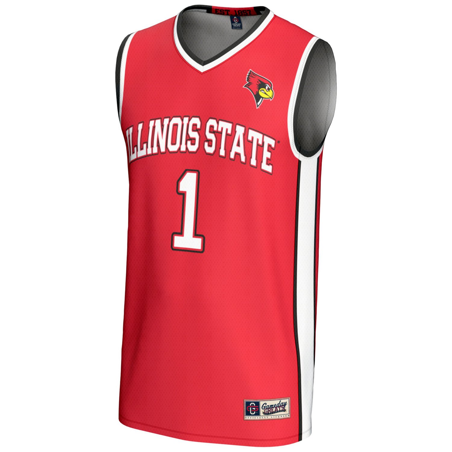 GameDay Greats 1 Illinois State birds Lightweight Basketball Jersey - view number 2