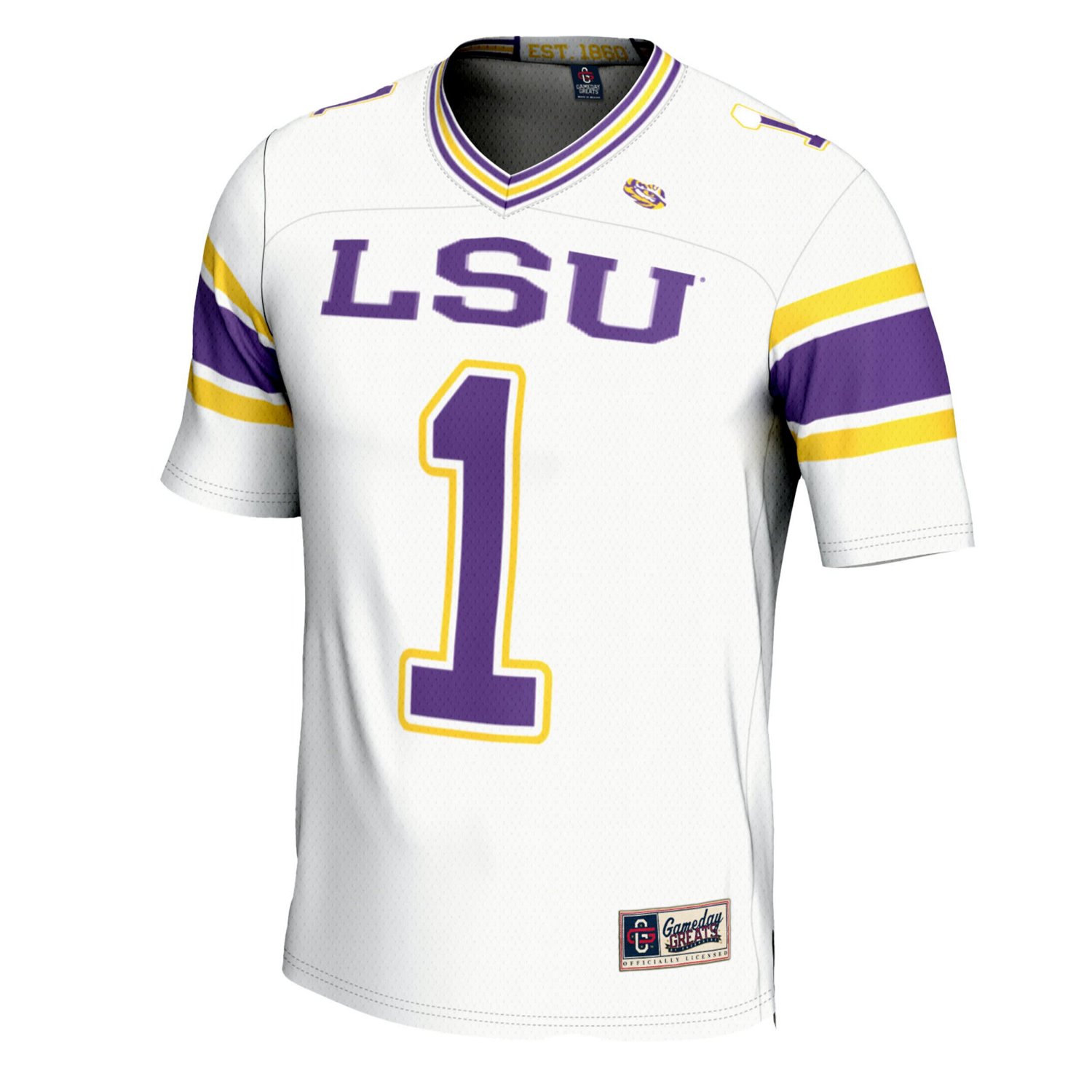 GameDay Greats 1 LSU Tigers Football Jersey - view number 2