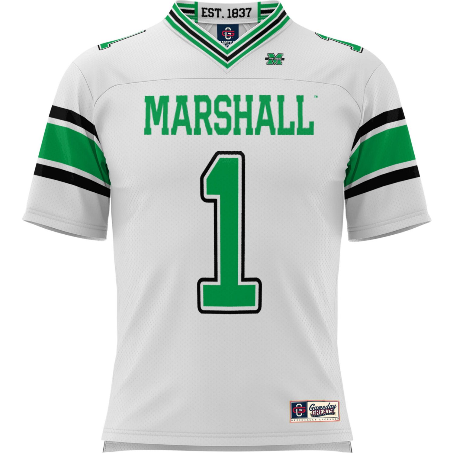 GameDay Greats 1 Marshall Thundering Herd Football Jersey - view number 2