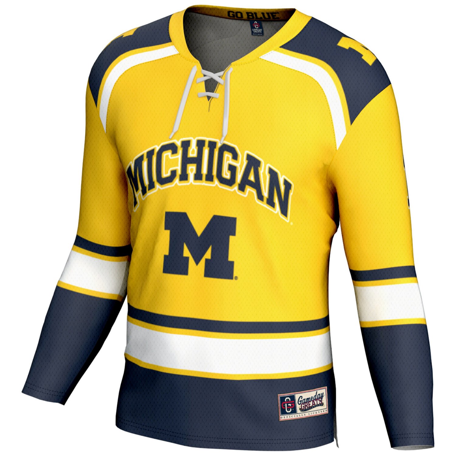 GameDay Greats 1 Michigan Wolverines Hockey Jersey