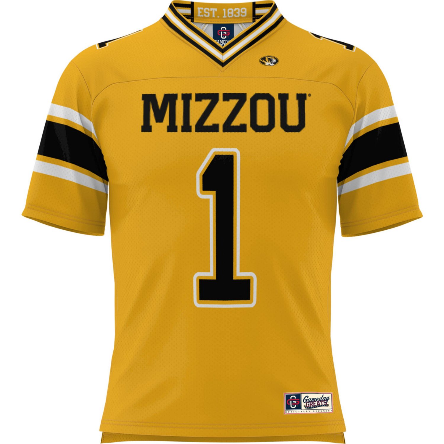 GameDay Greats 1 Missouri Tigers Football Jersey - view number 2