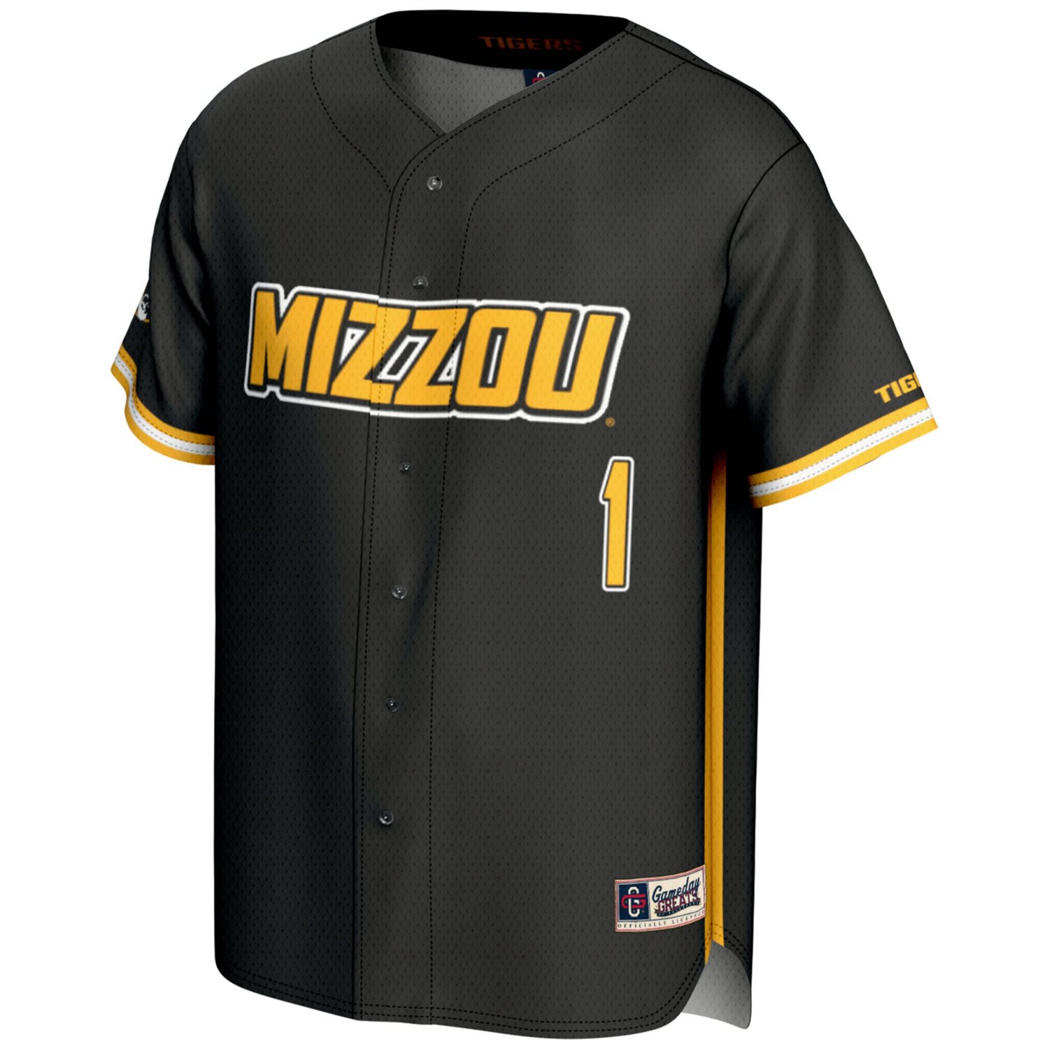 GameDay Greats 1 Missouri Tigers Lightweight Baseball Jersey - view number 2