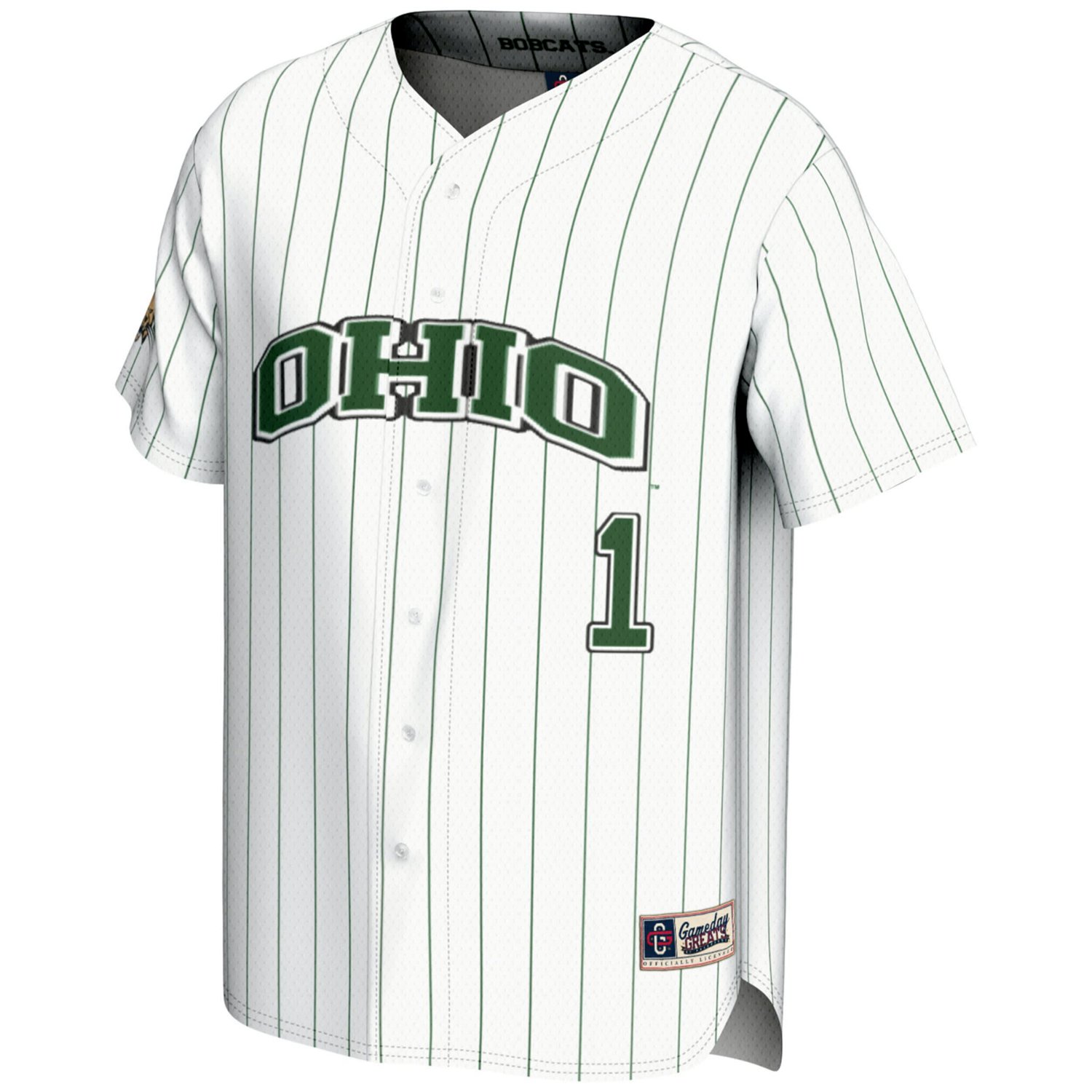 GameDay Greats 1 Ohio Bobcats Lightweight Baseball Jersey - view number 2