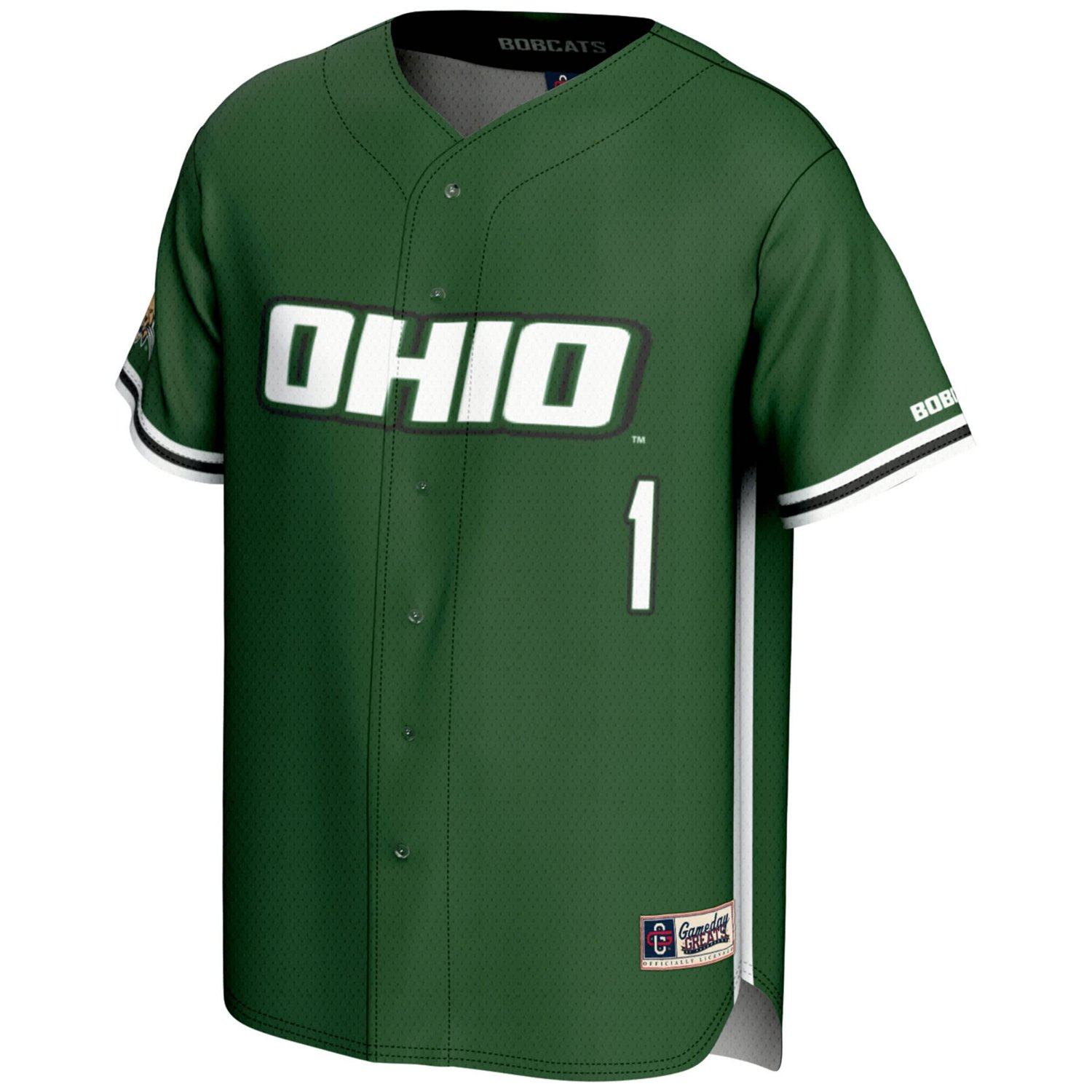 GameDay Greats 1 Ohio Bobcats Lightweight Baseball Jersey - view number 2