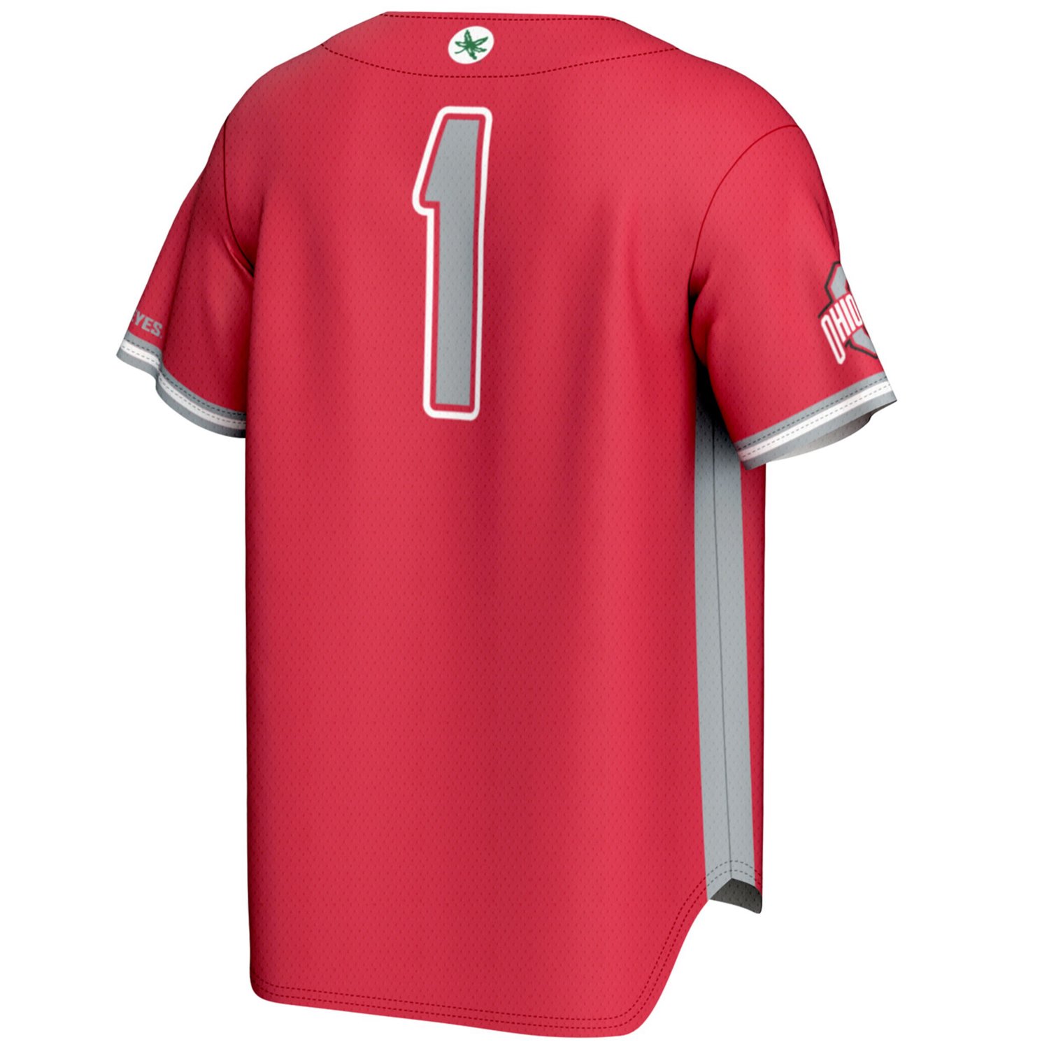GameDay Greats 1 Ohio State Buckeyes Lightweight Baseball Jersey - view number 3