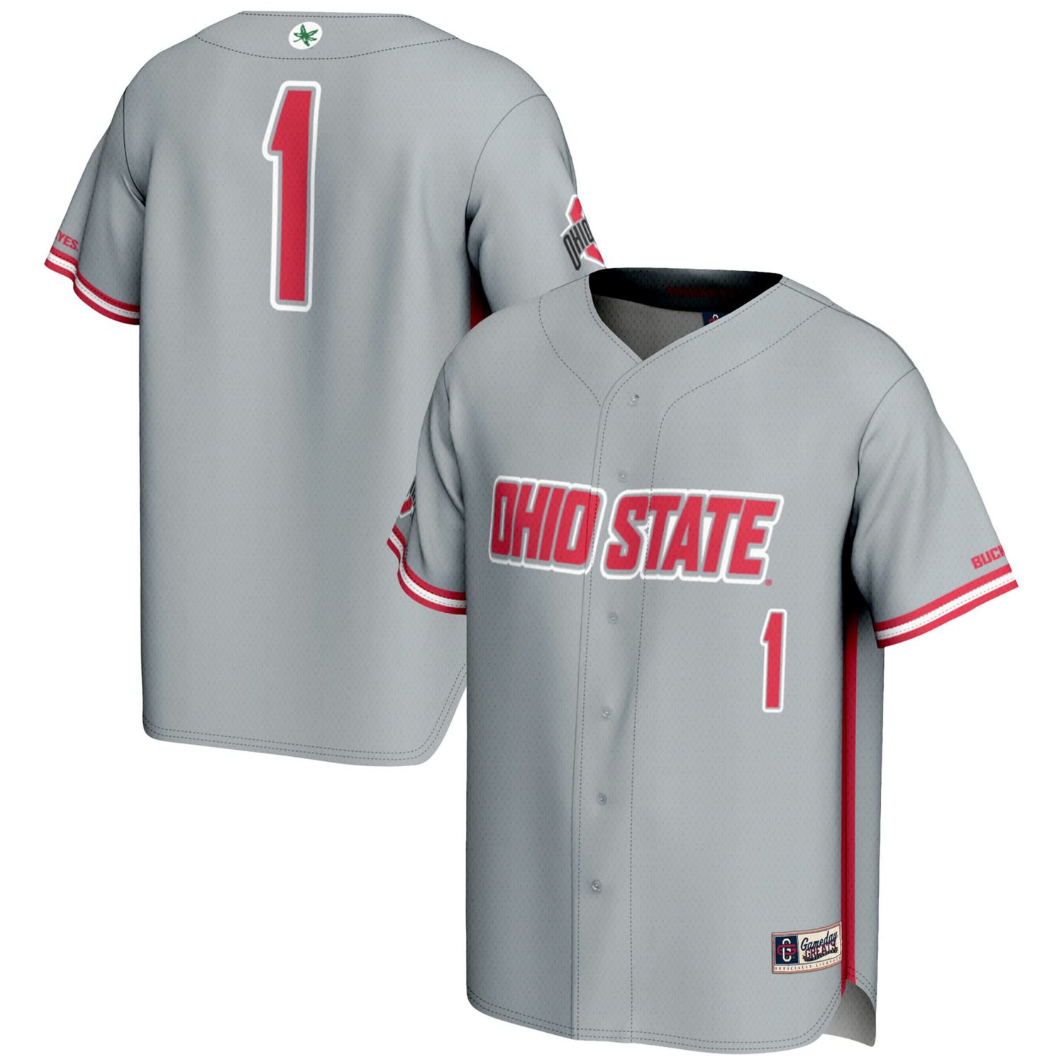 GameDay Greats 1 Ohio State Buckeyes Lightweight Baseball Jersey