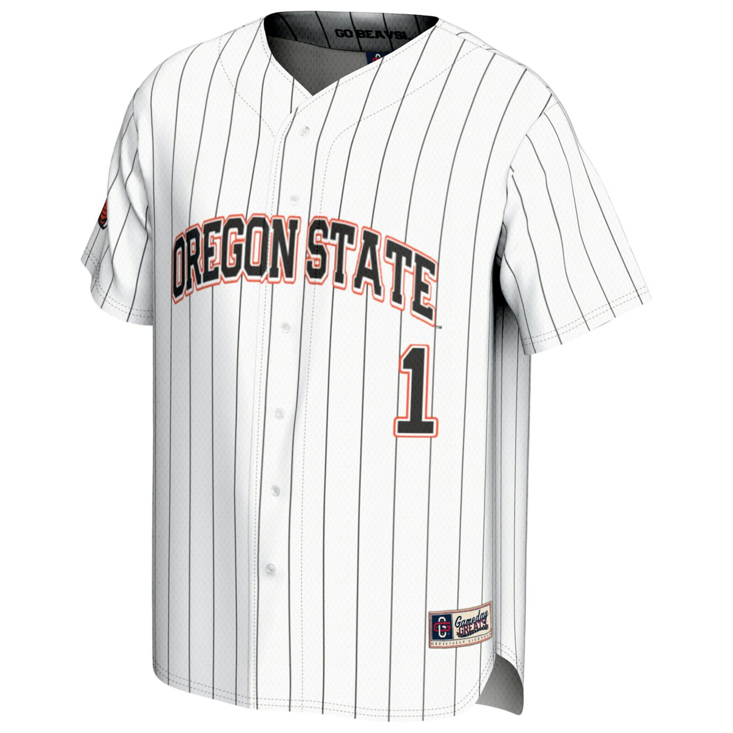 GameDay Greats 1 Oregon State Beavers Lightweight Baseball Fashion Jersey - view number 2