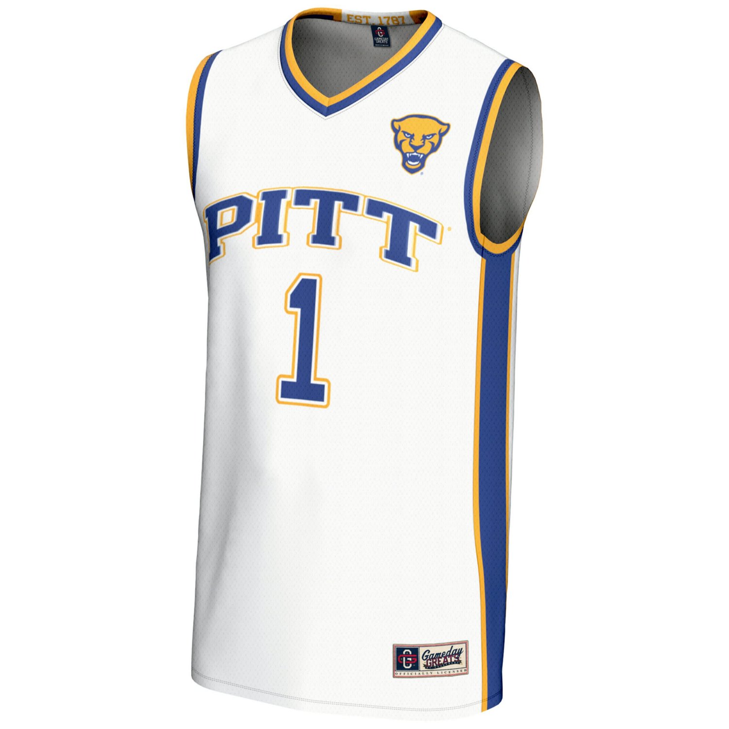 GameDay Greats 1 Pitt Panthers Lightweight Basketball Jersey - view number 2