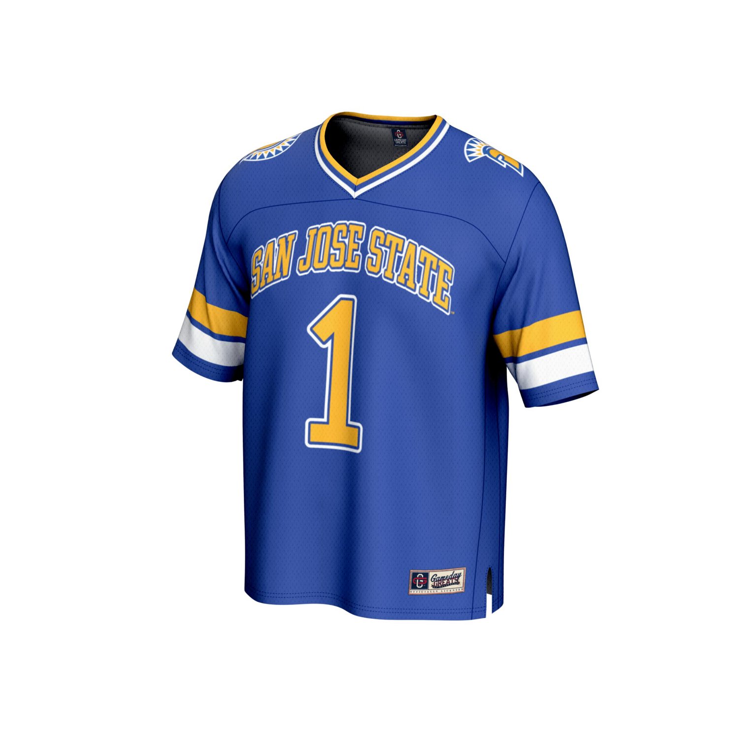GameDay Greats 1 San Jose State Spartans Lightweight Collegiate Football Fashion Jersey - view number 2