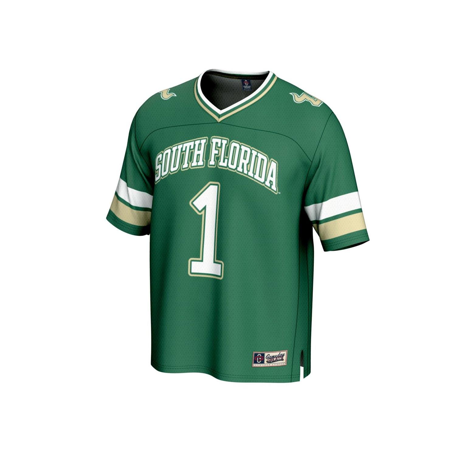GameDay Greats 1 South Florida Bulls Lightweight Collegiate Football Fashion Jersey - view number 2