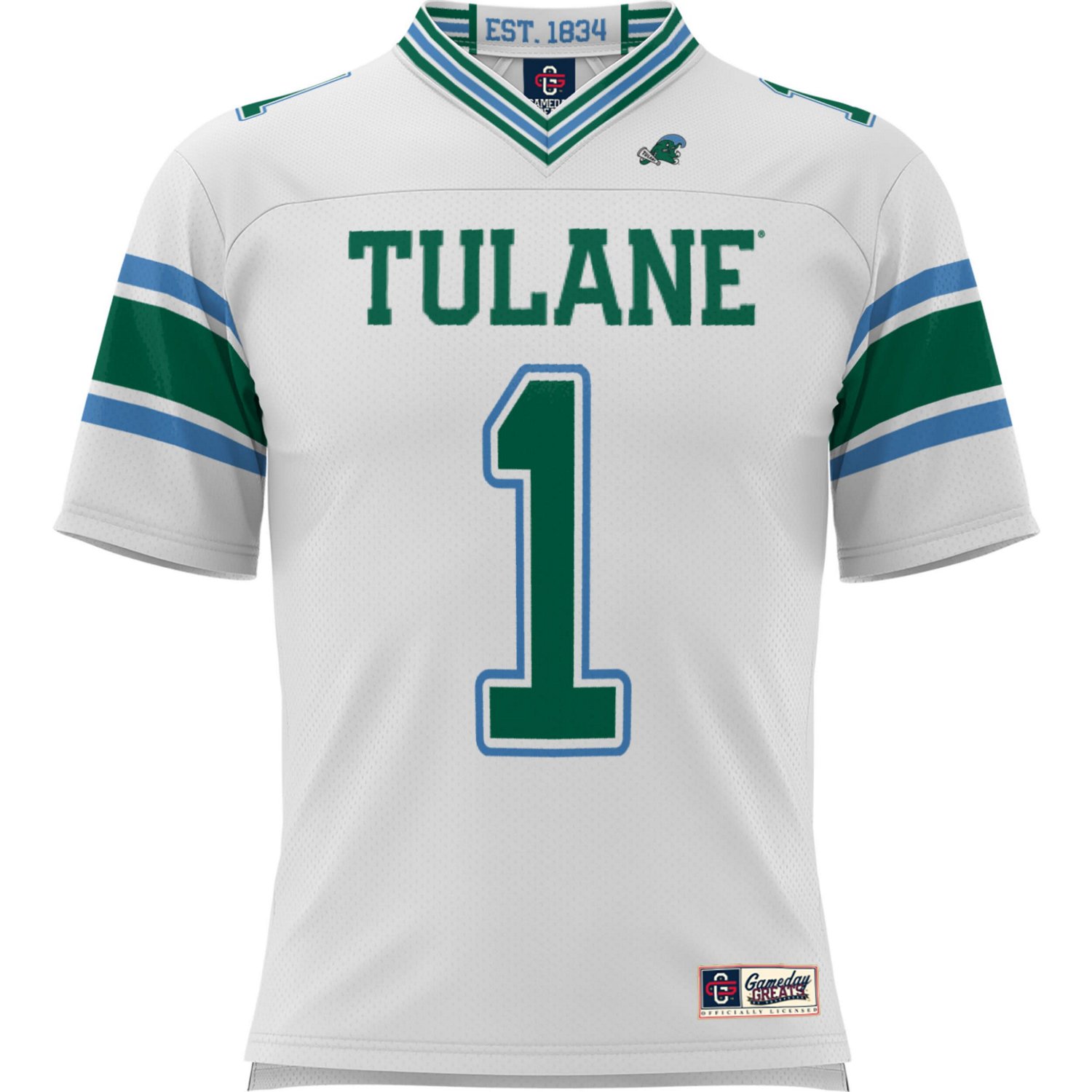 GameDay Greats 1 Tulane Green Wave Football Jersey - view number 2