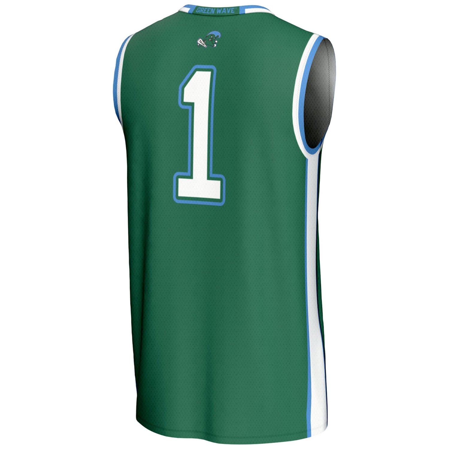 GameDay Greats 1 Tulane Wave Lightweight Basketball Jersey - view number 3
