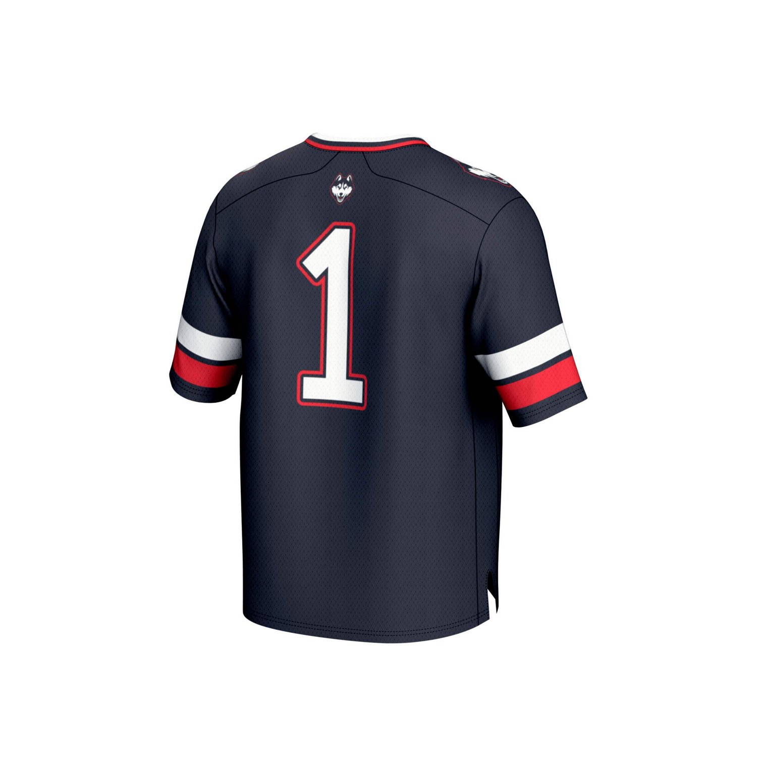 GameDay Greats 1 UConn Huskies Lightweight Collegiate Football Fashion Jersey - view number 3
