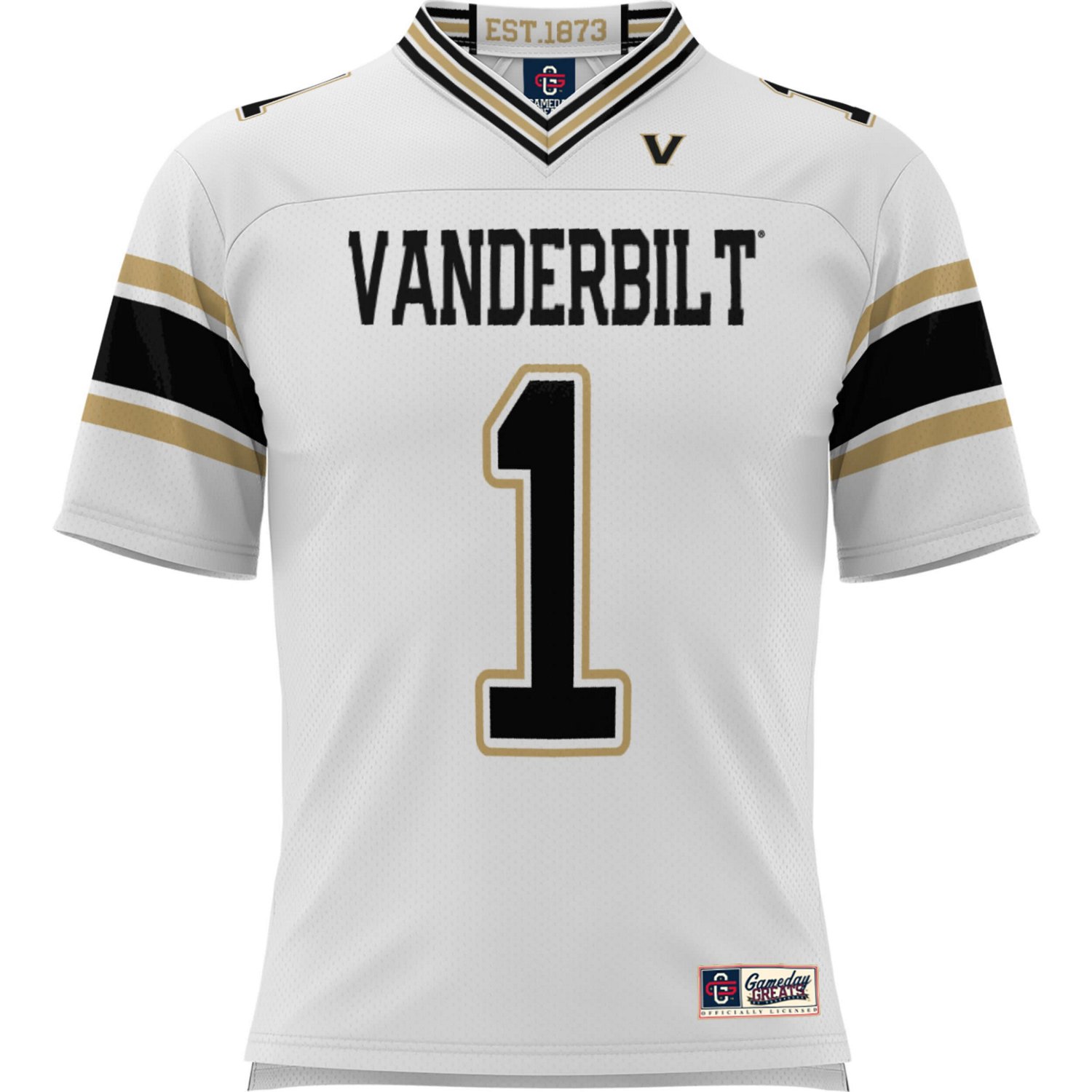 GameDay Greats 1 Vanderbilt Commodores Football Jersey - view number 2