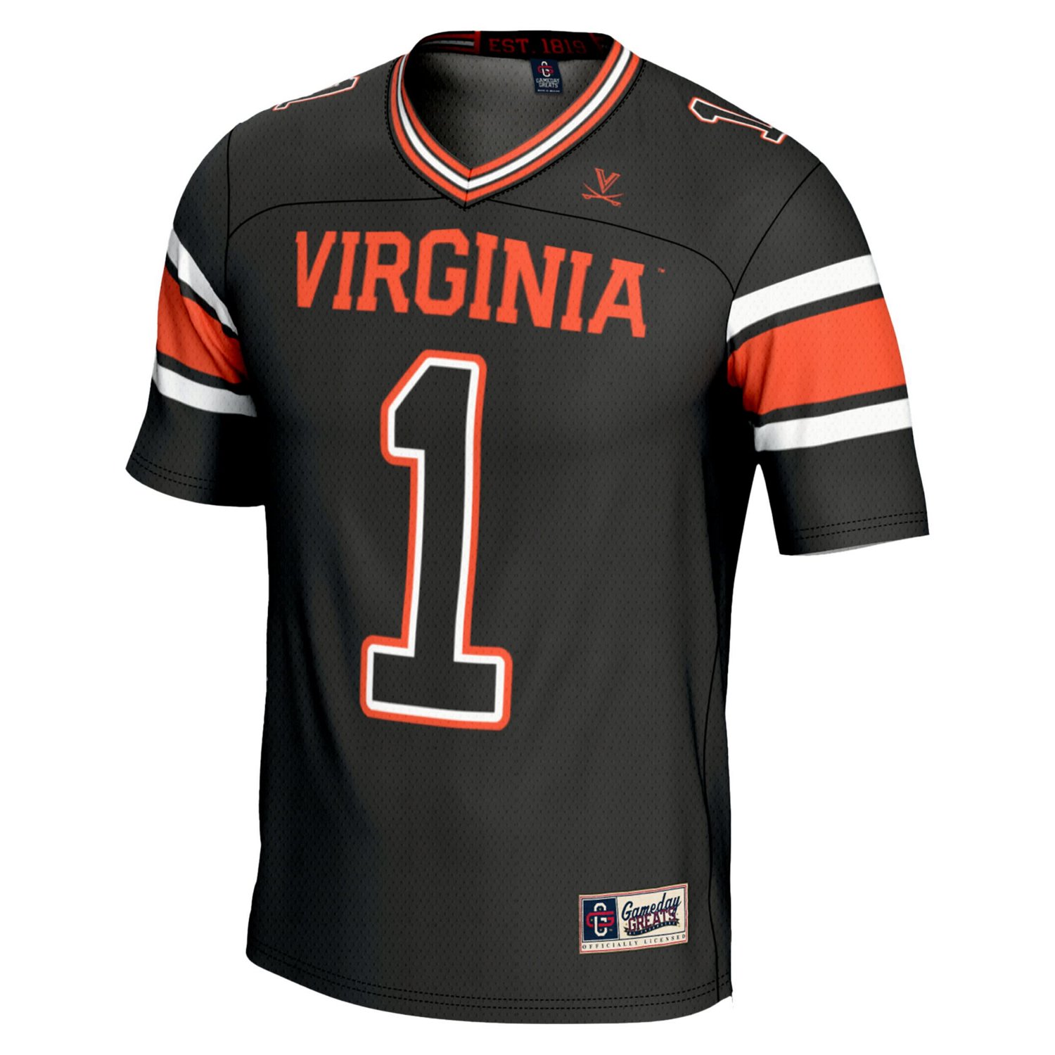 GameDay Greats 1 Virginia Cavaliers Endzone Football Jersey - view number 2