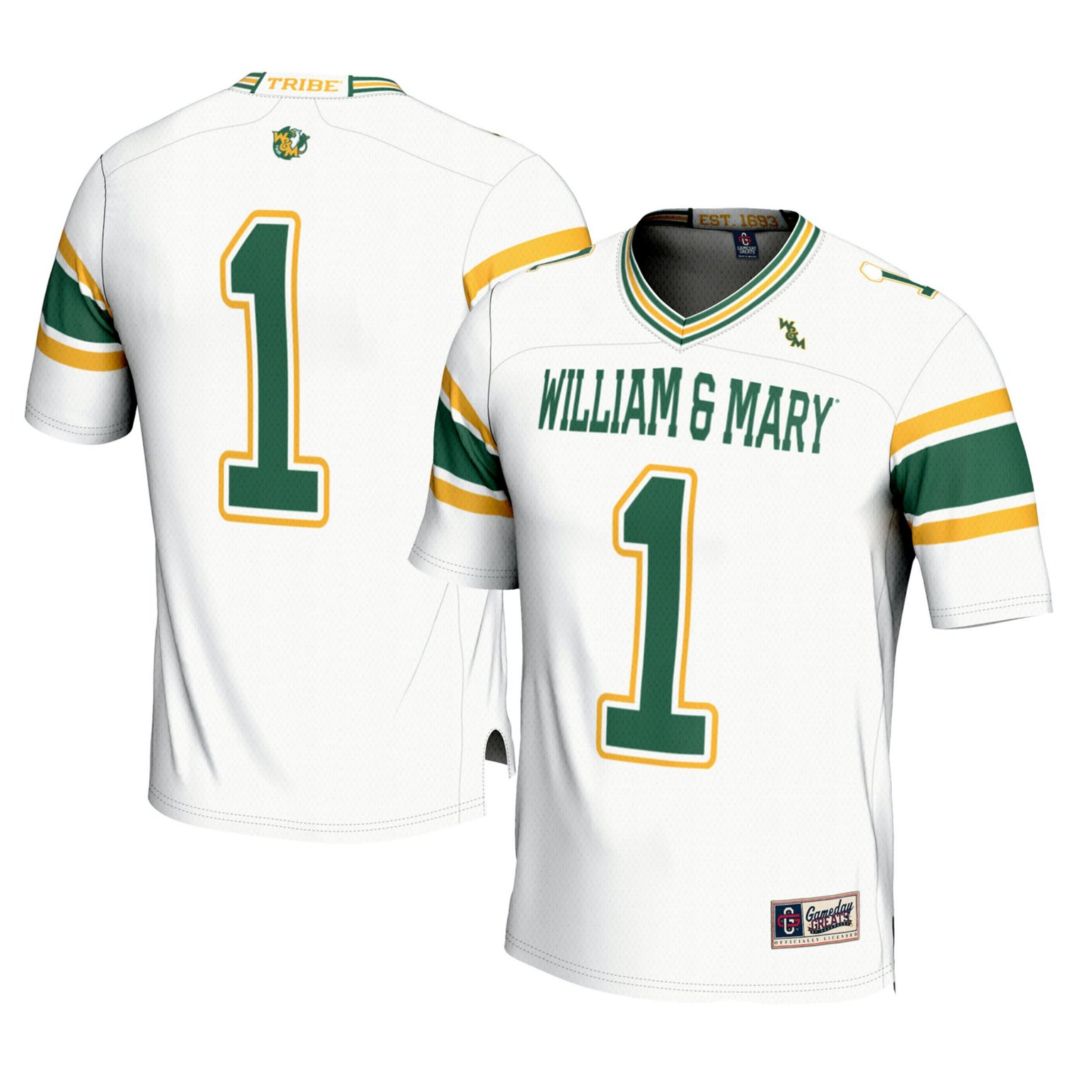 GameDay Greats 1 William  Mary Tribe Football Jersey - view number 1
