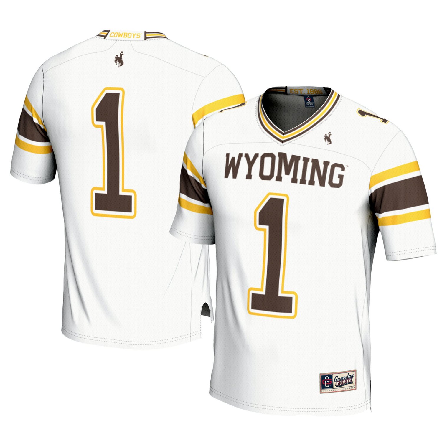 GameDay Greats 1 Wyoming Cowboys Football Jersey - view number 1
