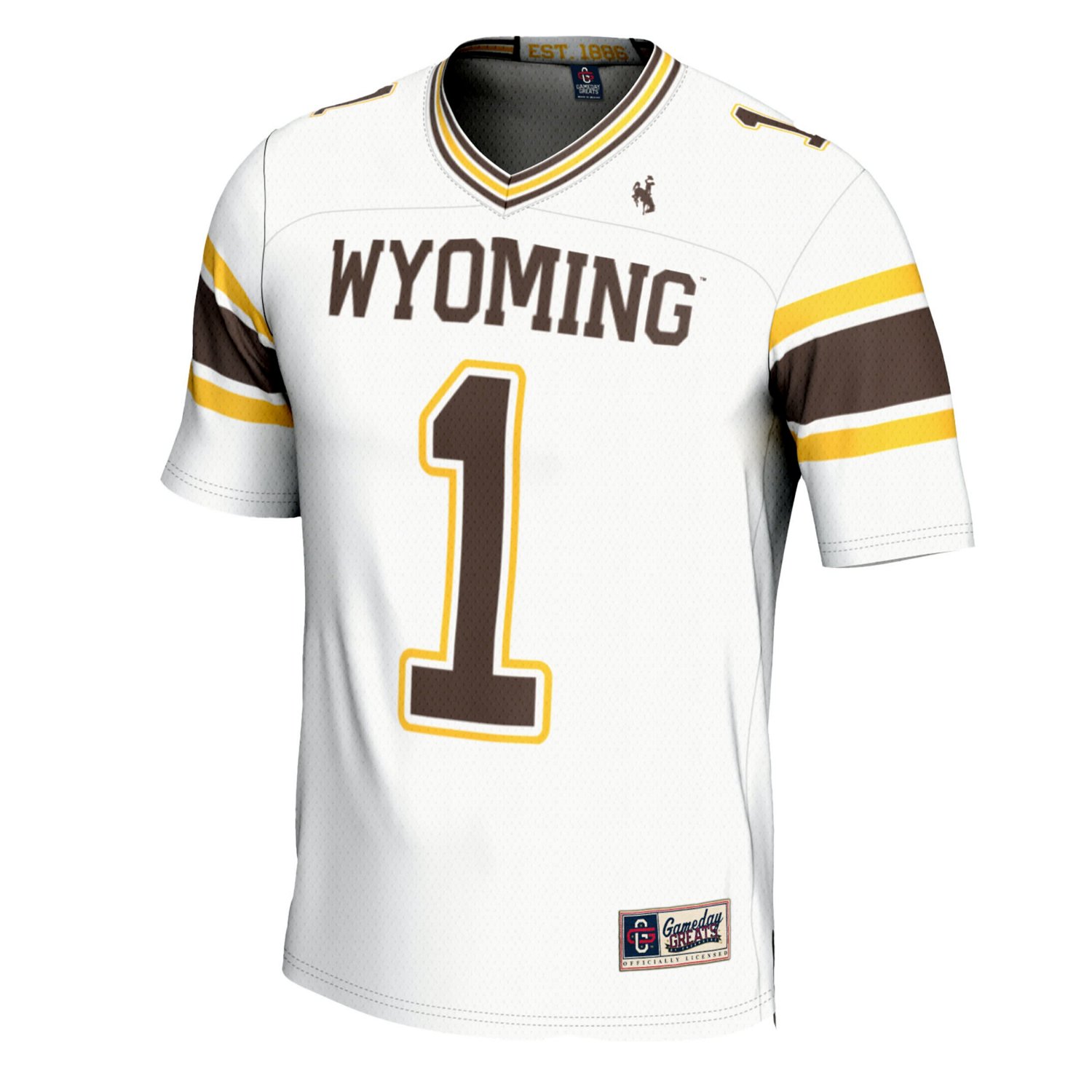 GameDay Greats 1 Wyoming Cowboys Football Jersey - view number 2