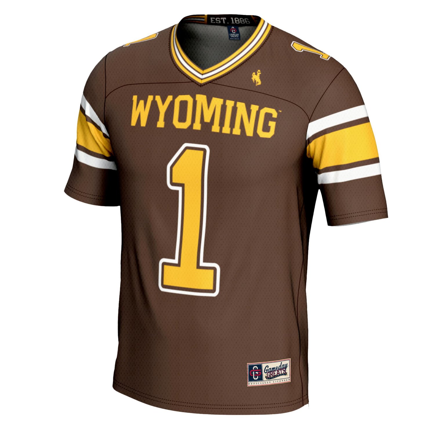 GameDay Greats 1 Wyoming Cowboys Football Jersey - view number 2