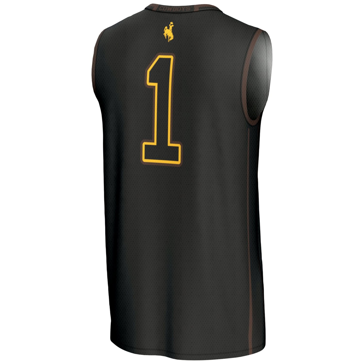 GameDay Greats 1 Wyoming Cowboys Lightweight Basketball Jersey - view number 3